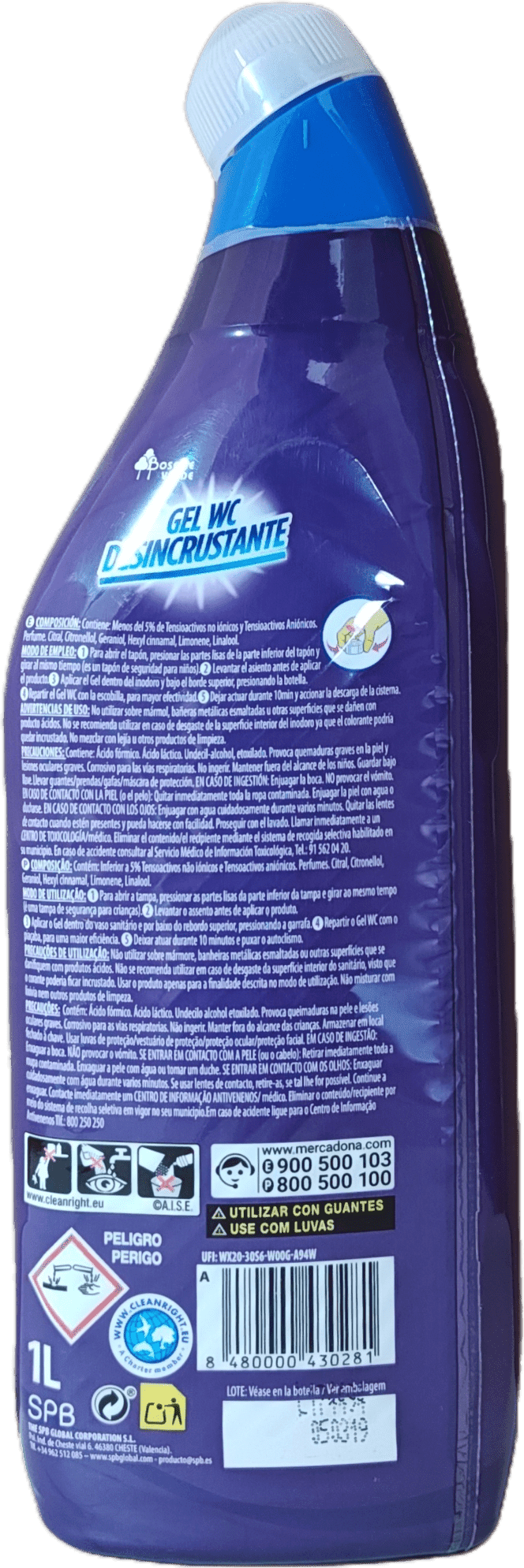 Żel do WC Desincrustante 1L