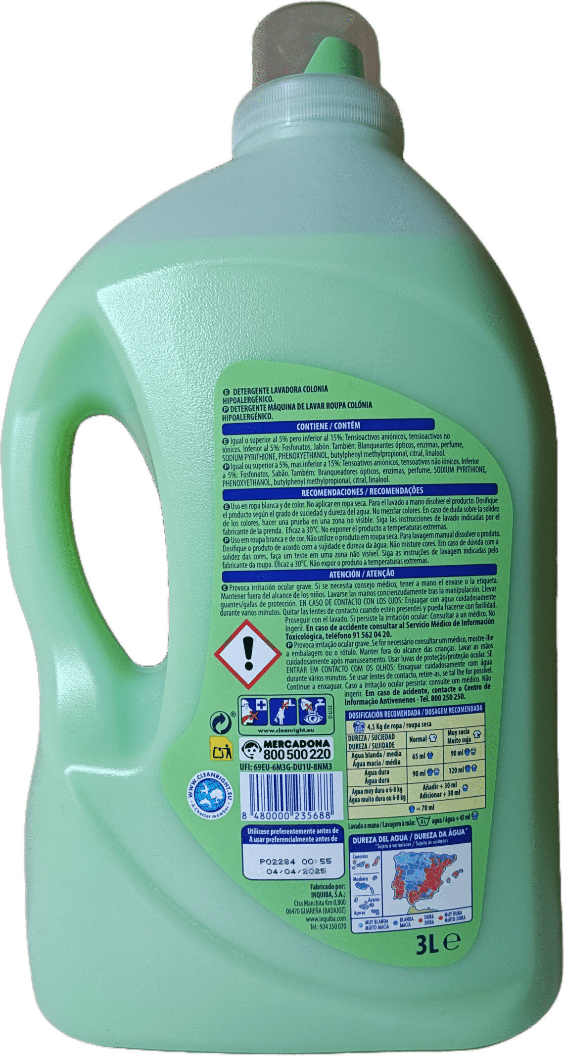 Płyn do prania Colonia Hipoalgenico