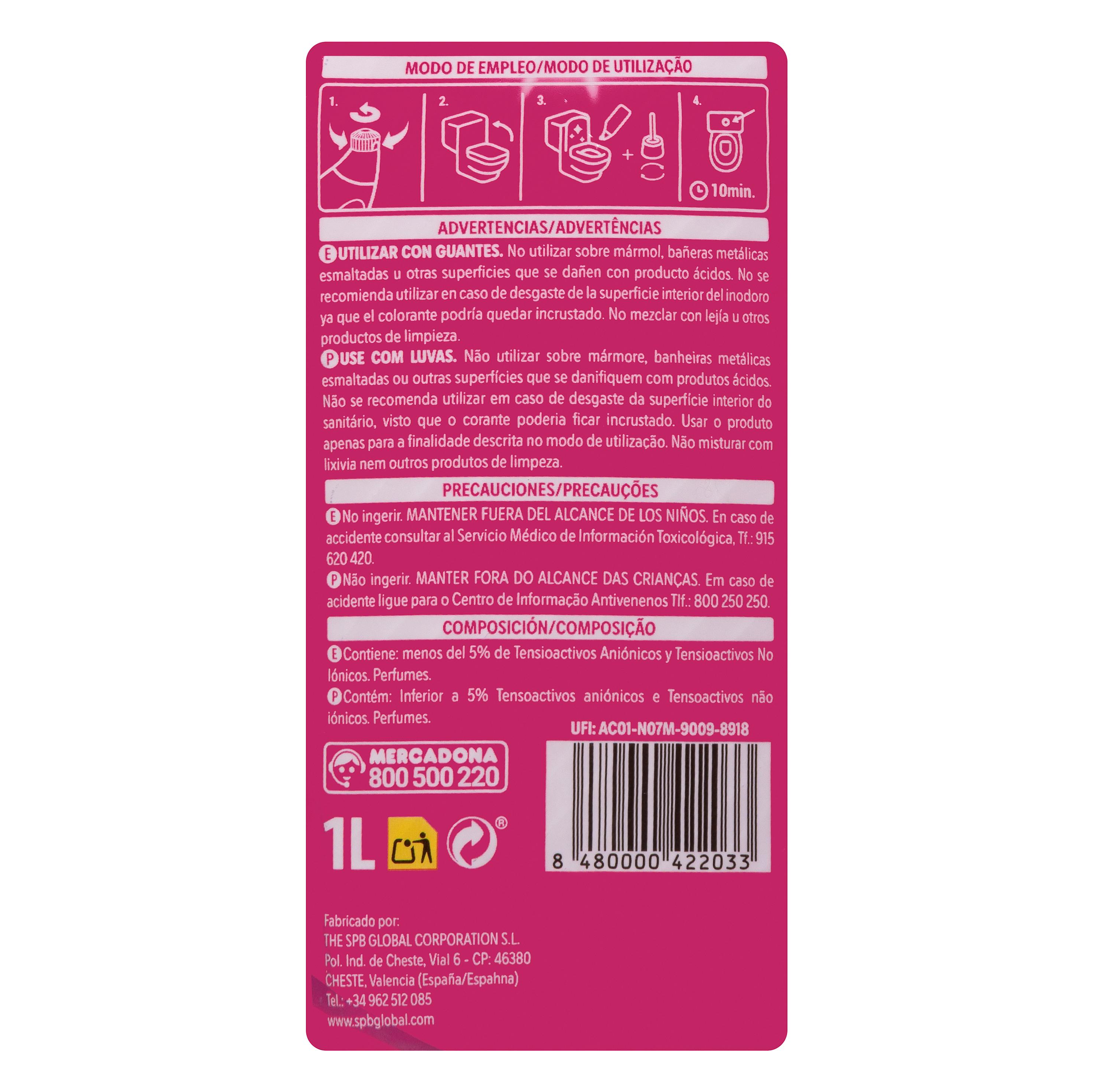 Żel do WC Flor de Cerezo 1L