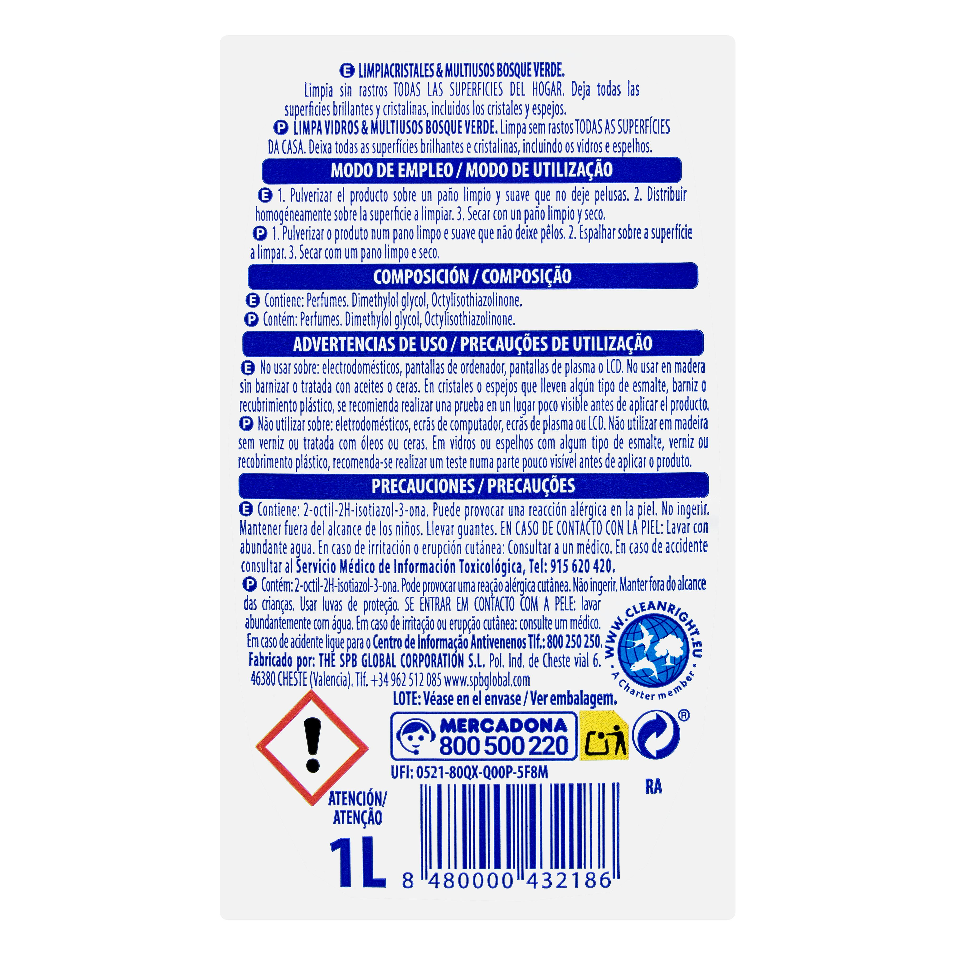 Płyn do szyb Bosque Verde