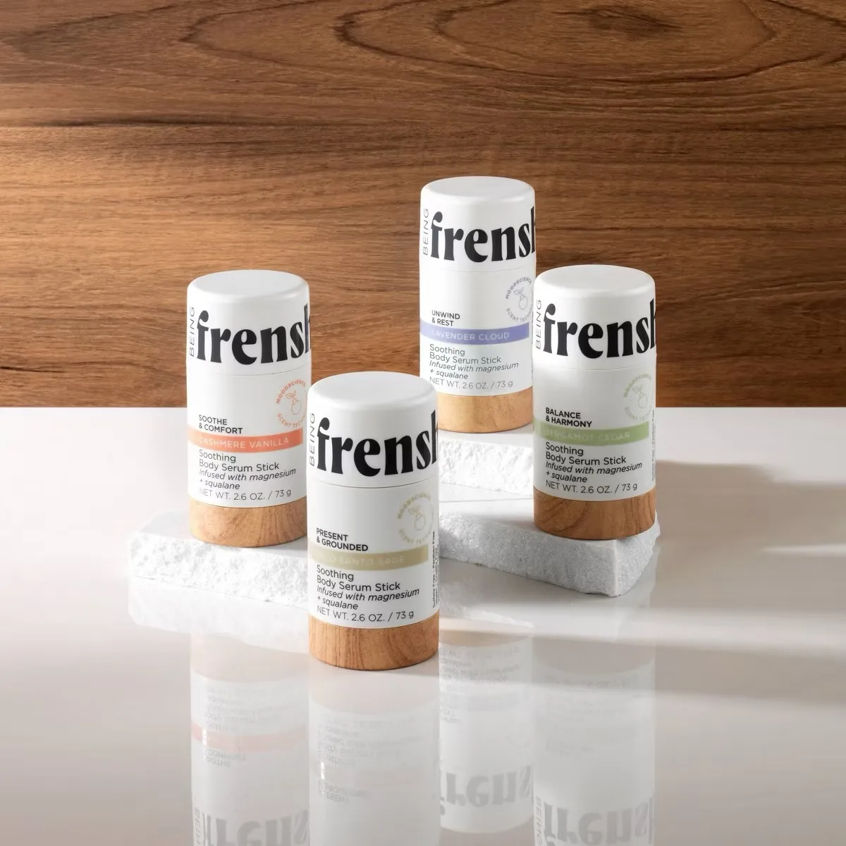 Being Frenshe Soothing and Hydrating Body Serum Stick con magnesio