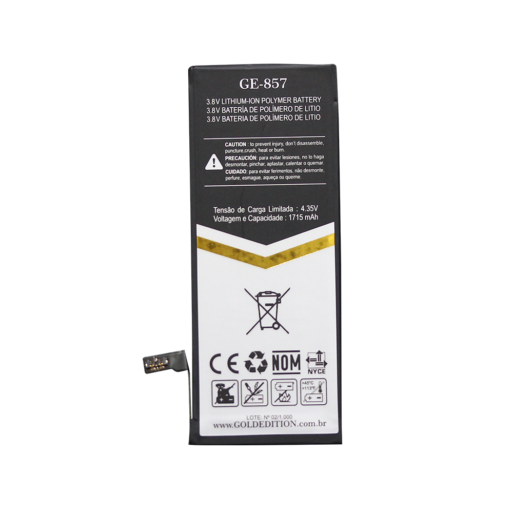 Bateria para Iphone 6s Gold Edition Modelo GE-857