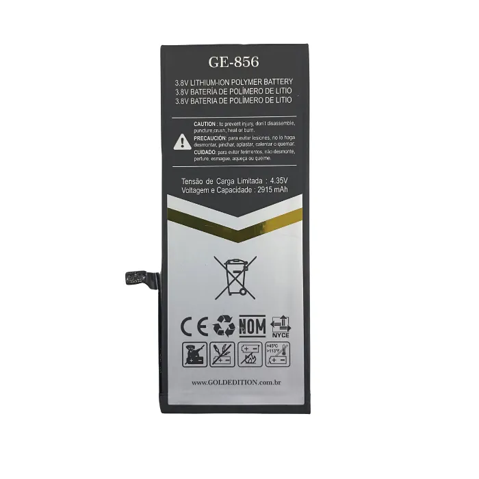 Bateria para Iphone 6 Plus Gold Edition Modelo GE-856