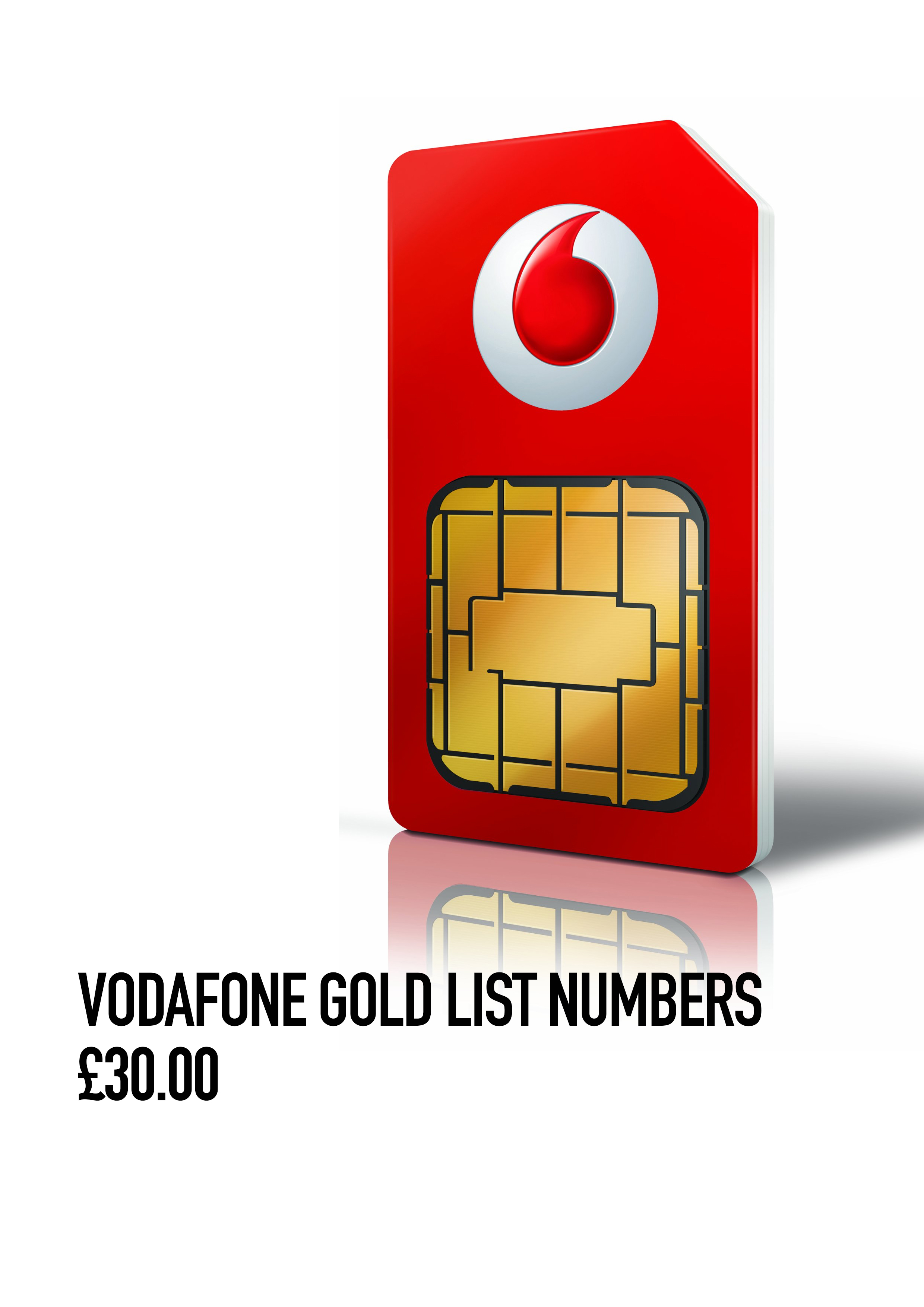 VODAFONE GOLD LIST CHOOSE