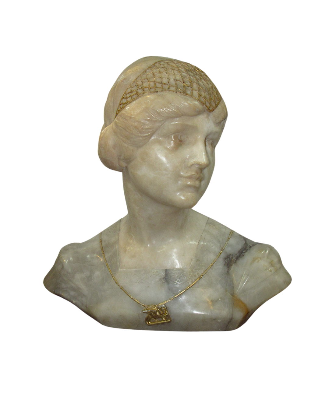 Busto de mujer en alabatro