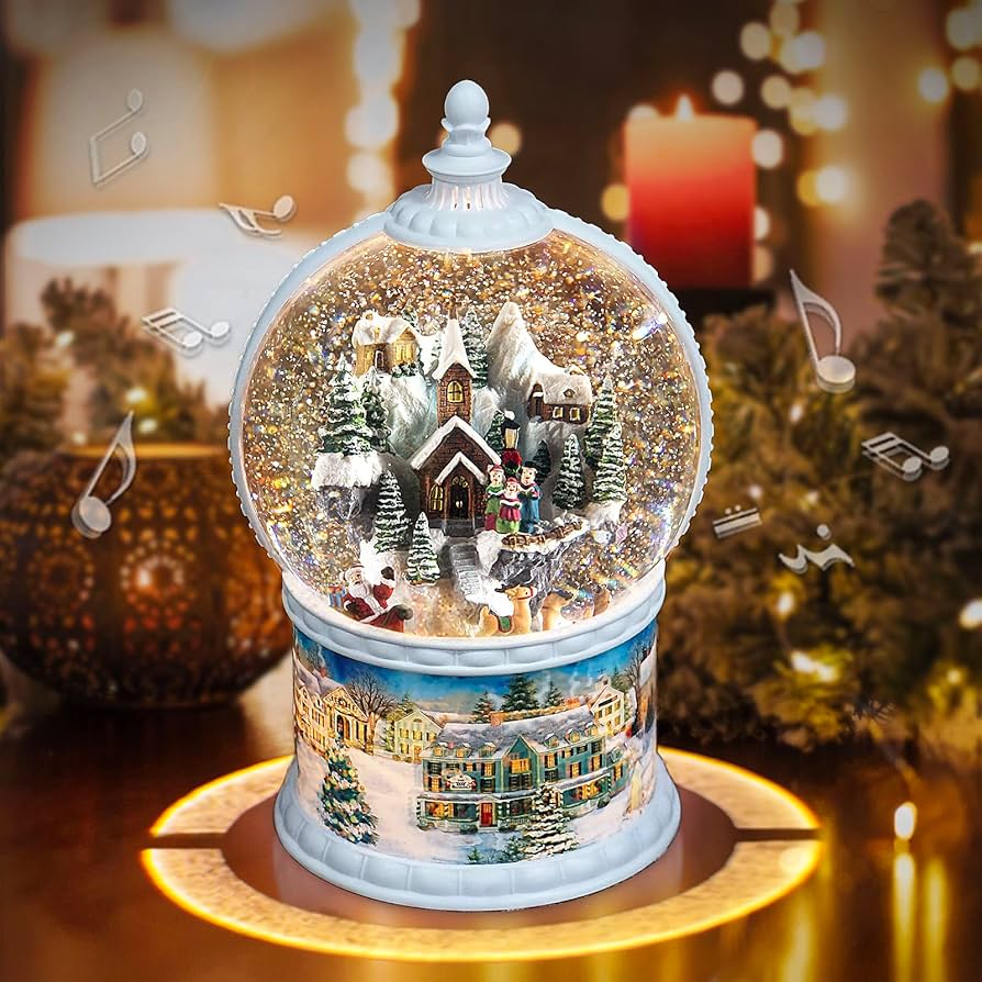 Christmas Snow Globe Music Box