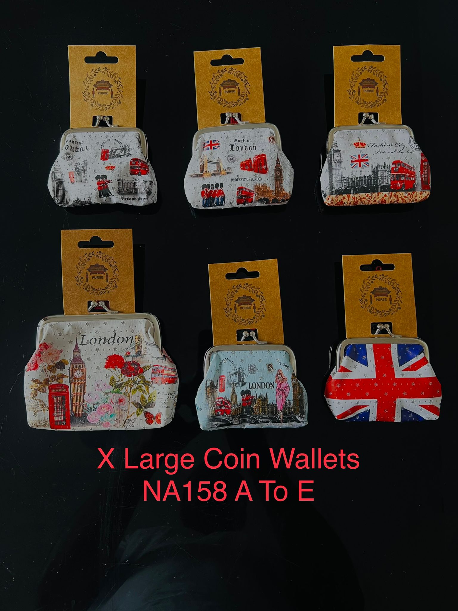 London-themed Coin Wallets
