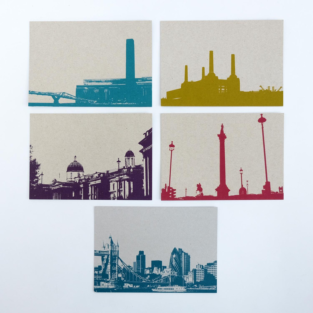 London Landmark Postcards Set