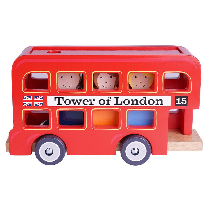 Wooden London Bus Toy