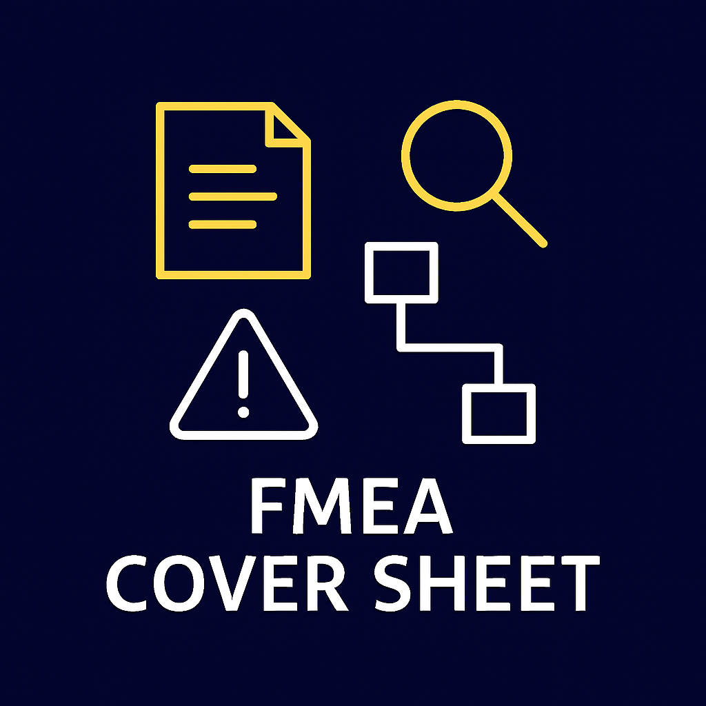 FMEA Cover Sheet