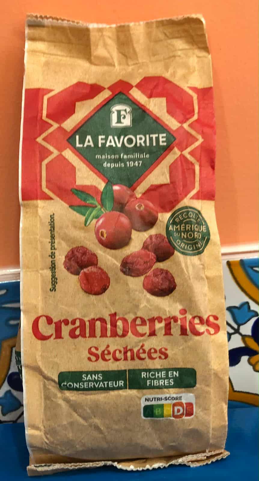 Cranberries séchées
