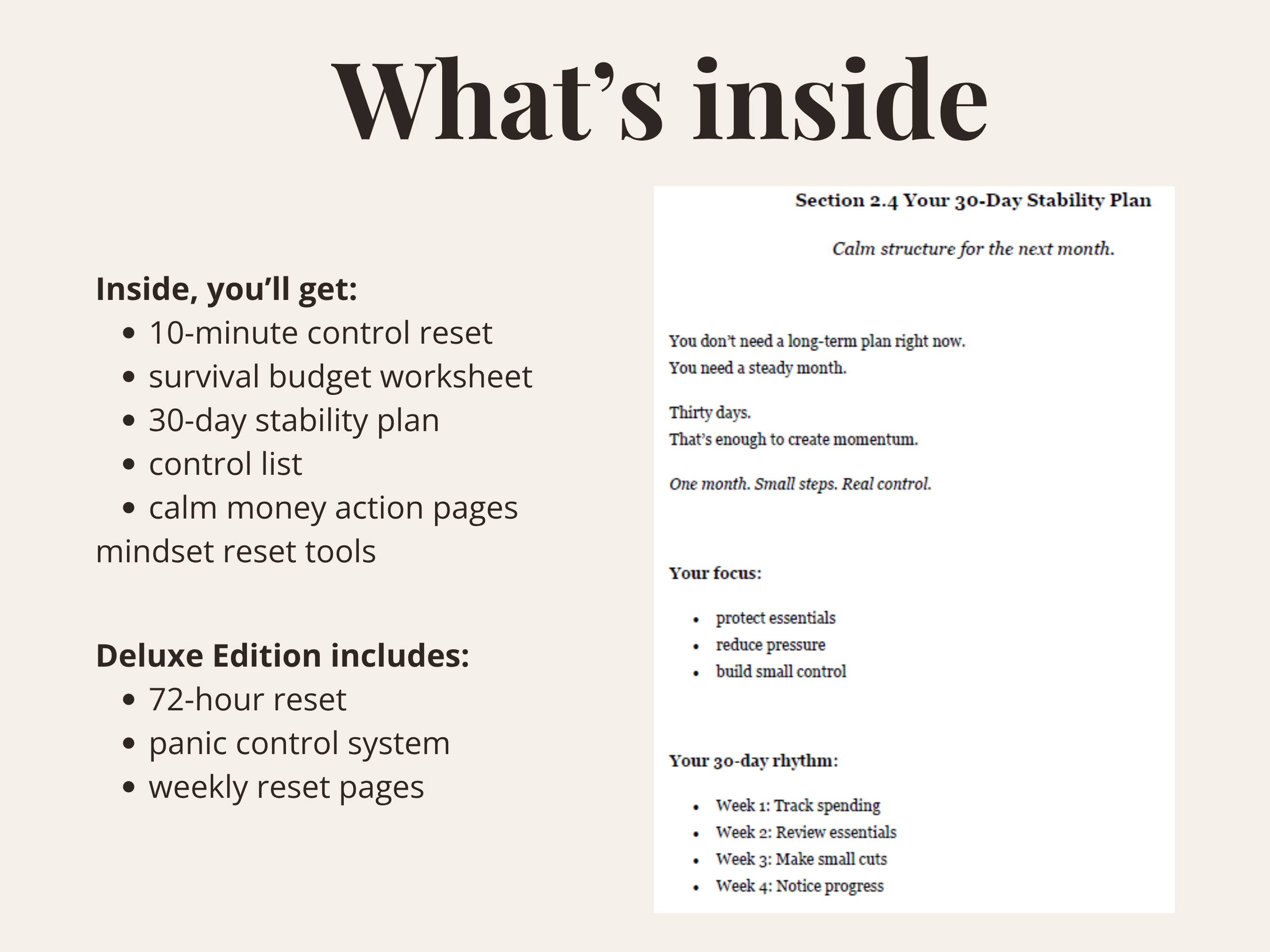 Financial Anxiety Workbook (Deluxe Edition)