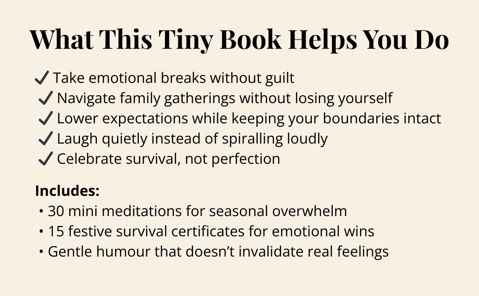 Holiday Survival Edition – A Calm Chaos Mini Book for Festive Overwhelm