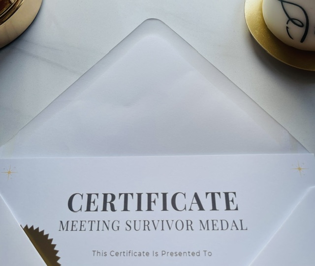 Meeting Survivor Medal – Digital Certificate