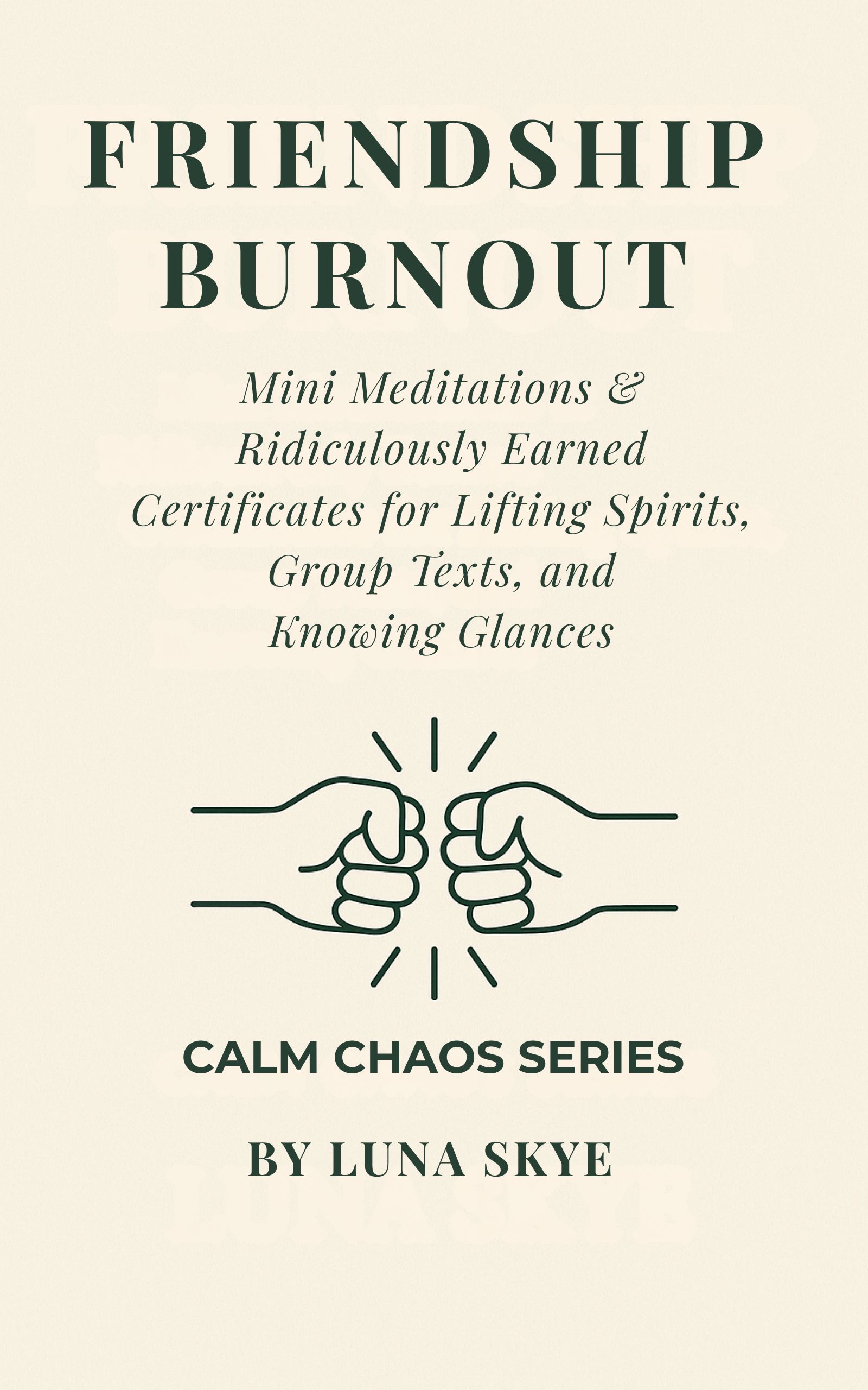 Friendship Burnout – A Calm Chaos Mini Book for Best Friends & Emotional Support Goblins