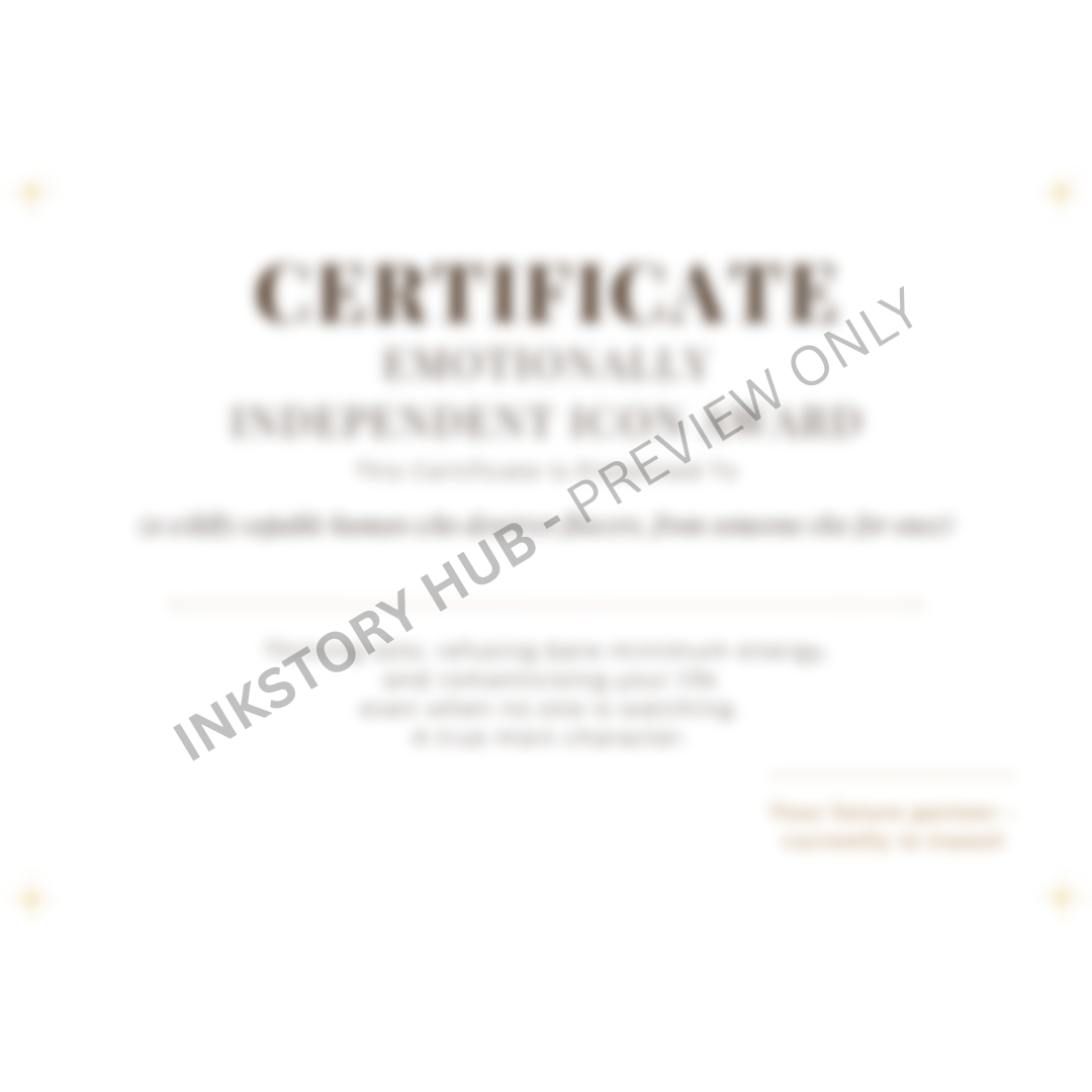 Kept It Together in Front of Other Humans – Digital A5 Certificate