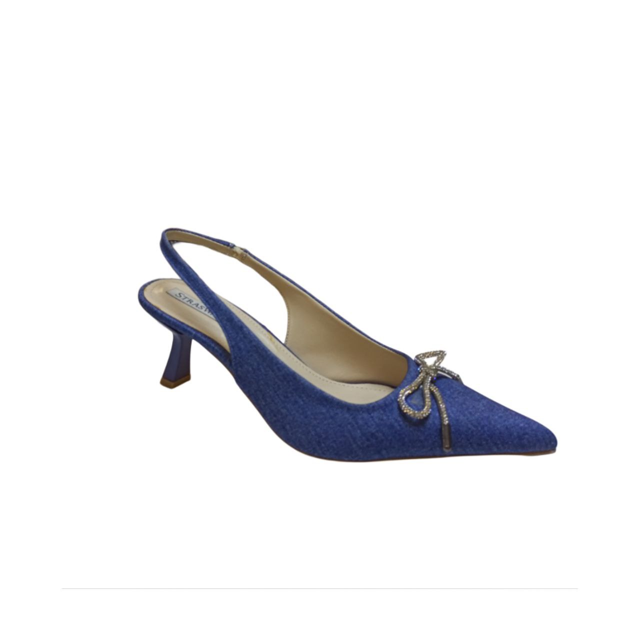 Blue Slingback Heel