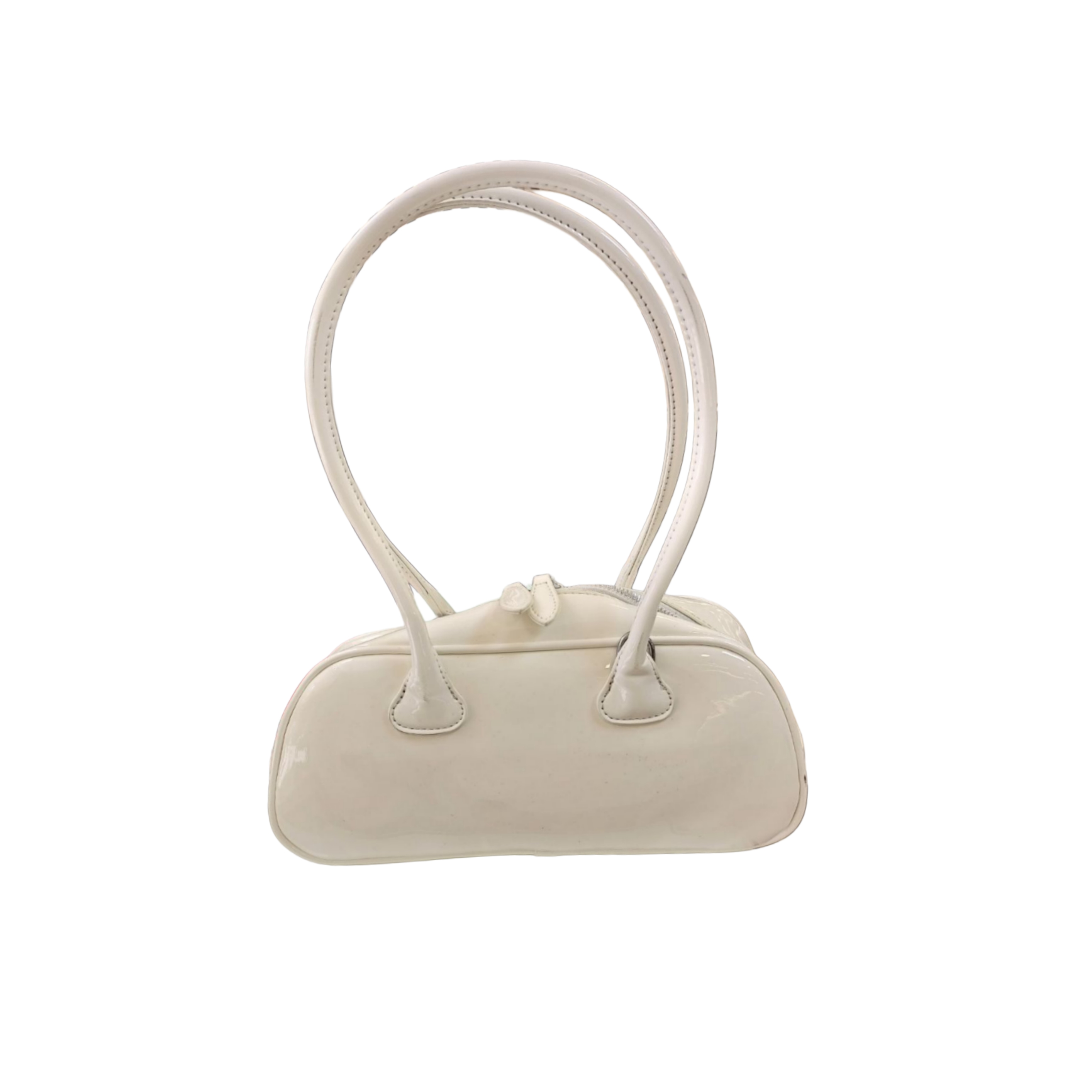 White Patent Leather Handbag