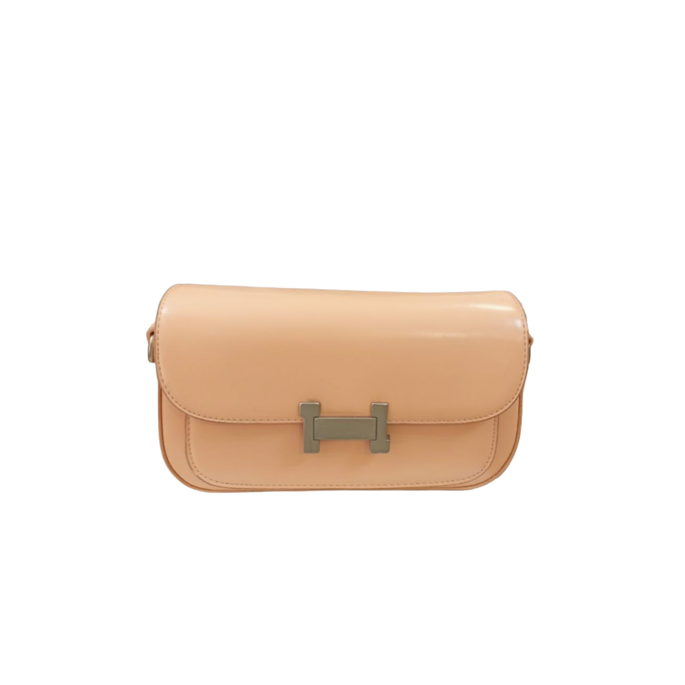 Beige Leather Shoulder Bag