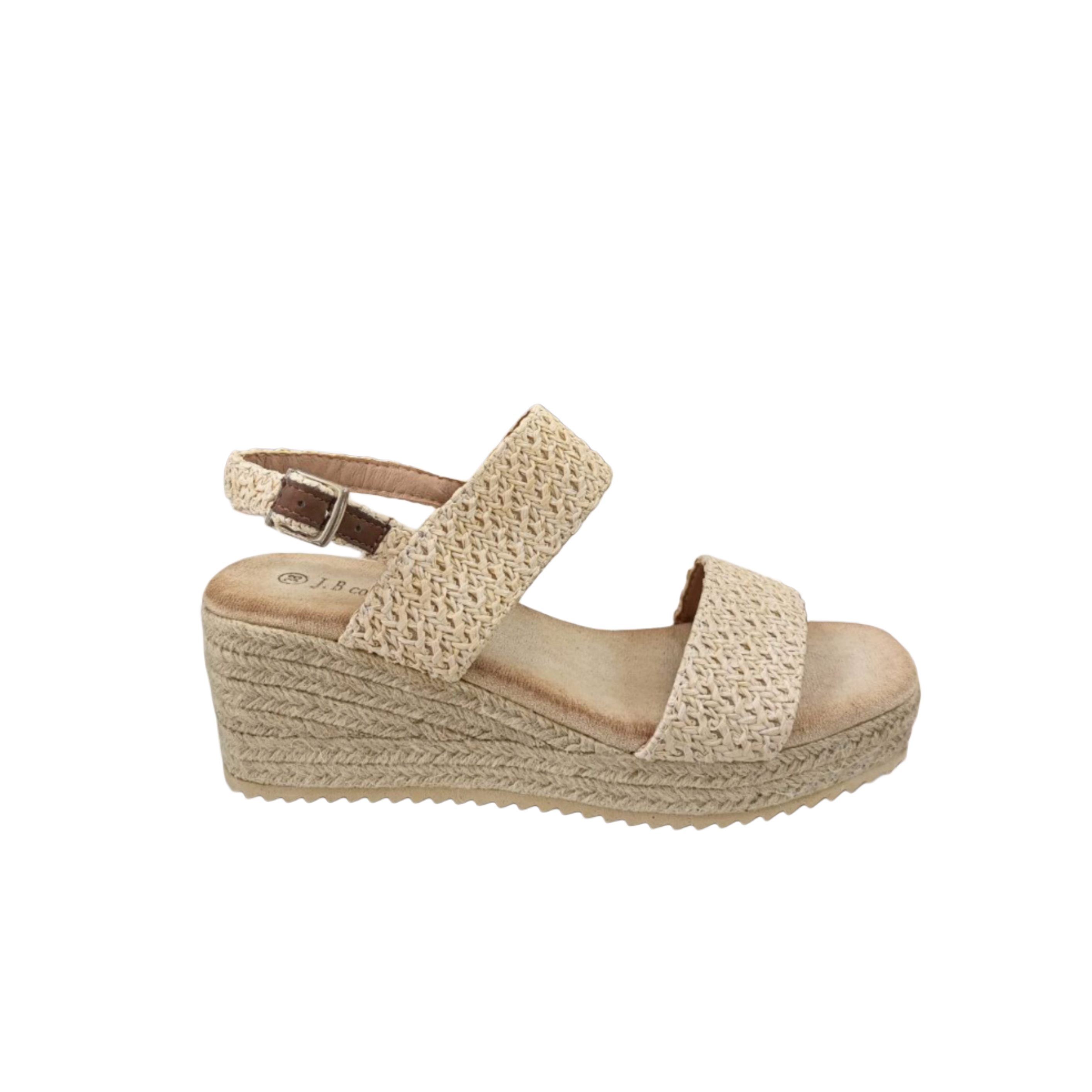Beige Wedge Sandal