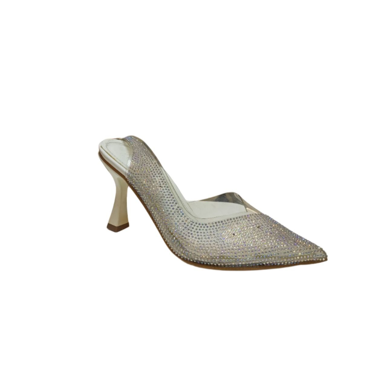 Women's Silver Rhinestone Slingback Heel