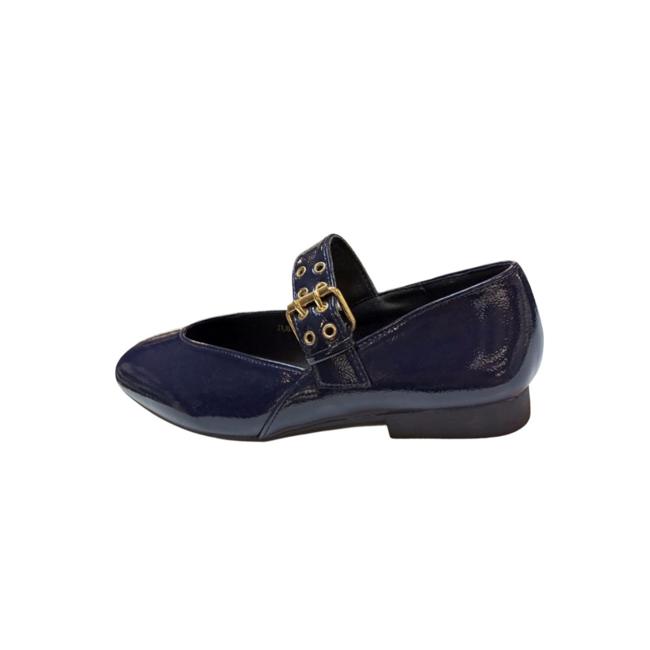 Navy Blue Mary Jane Flat Shoe