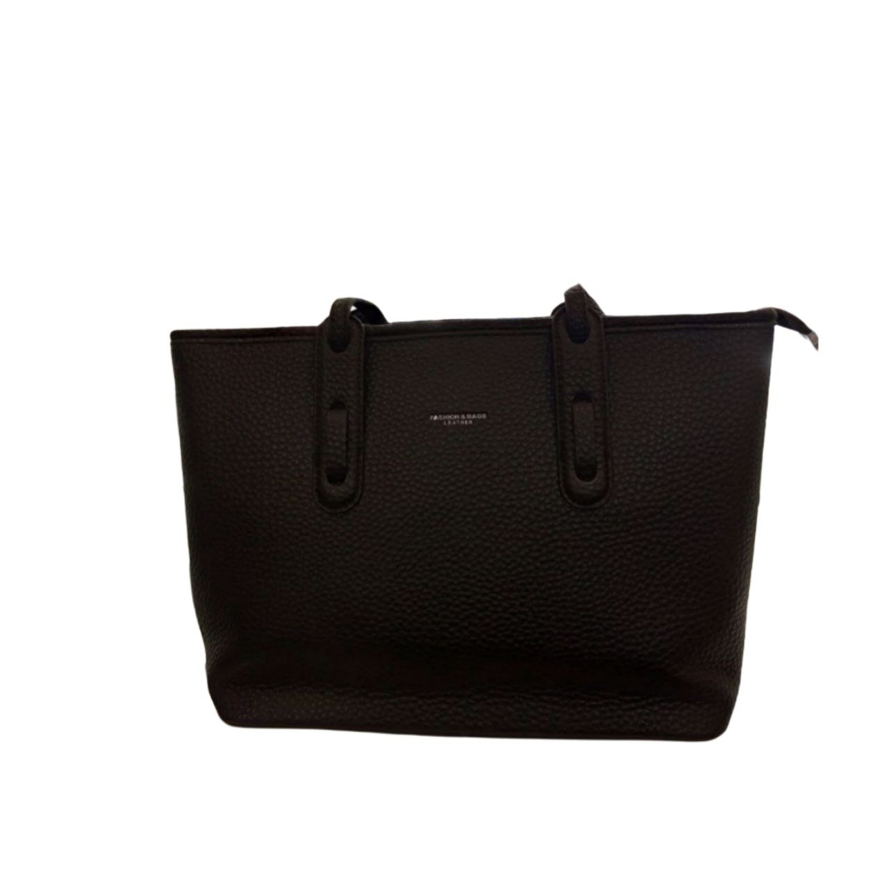 Black Leather Tote Bag