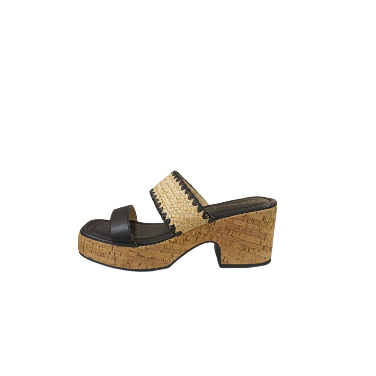 Woven Cork Platform Sandal