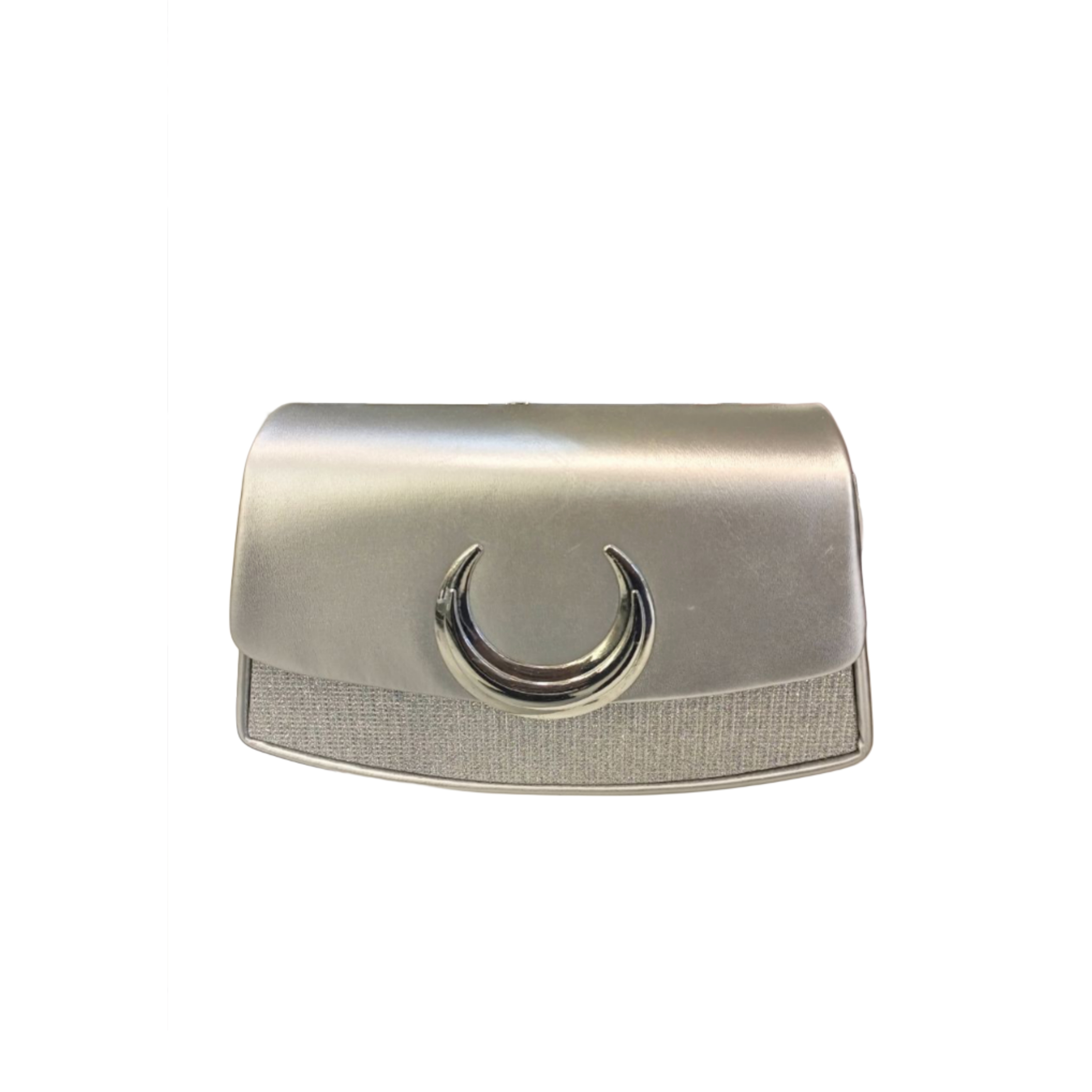 Silver Evening Clutch Bag