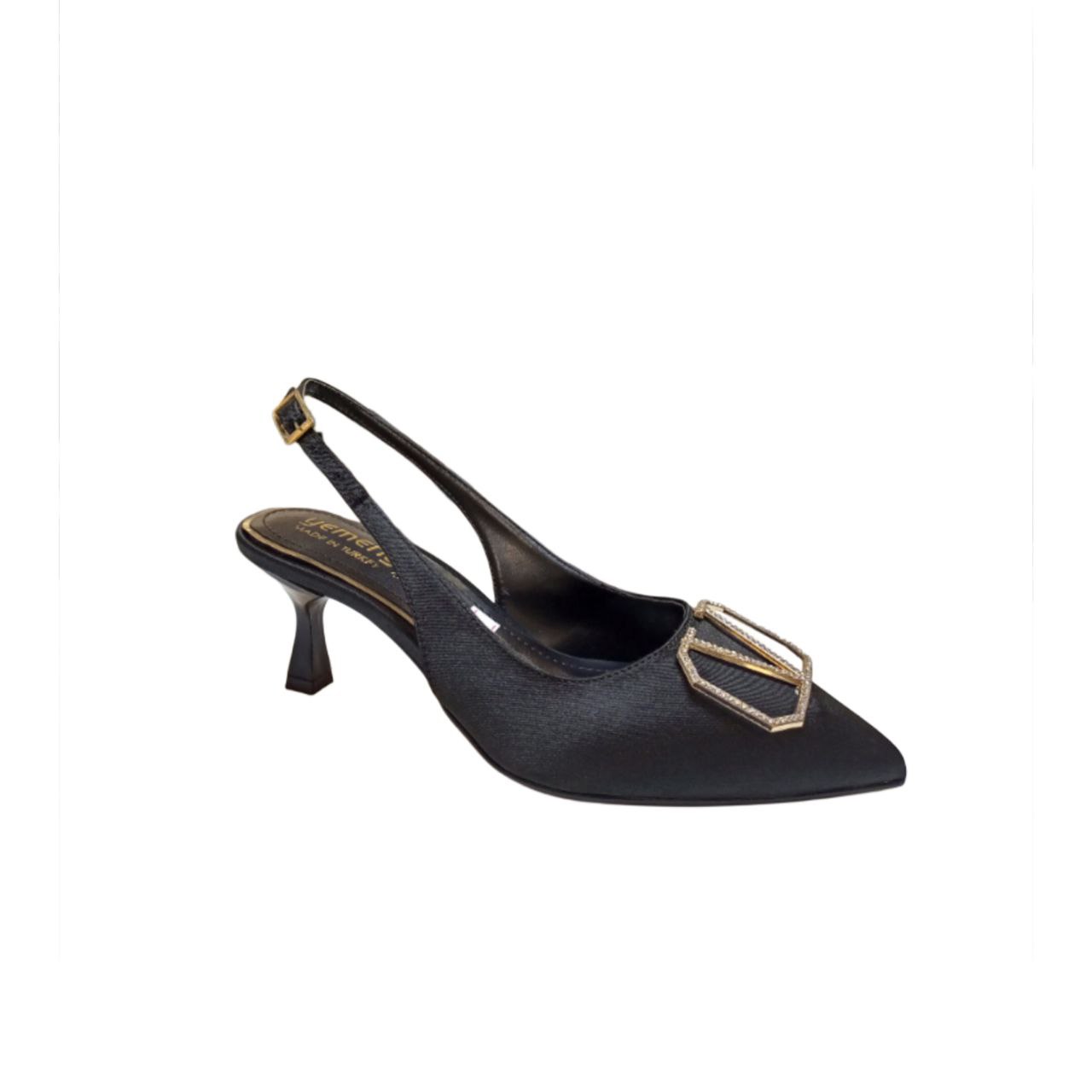 Elegant Black Slingback Heel