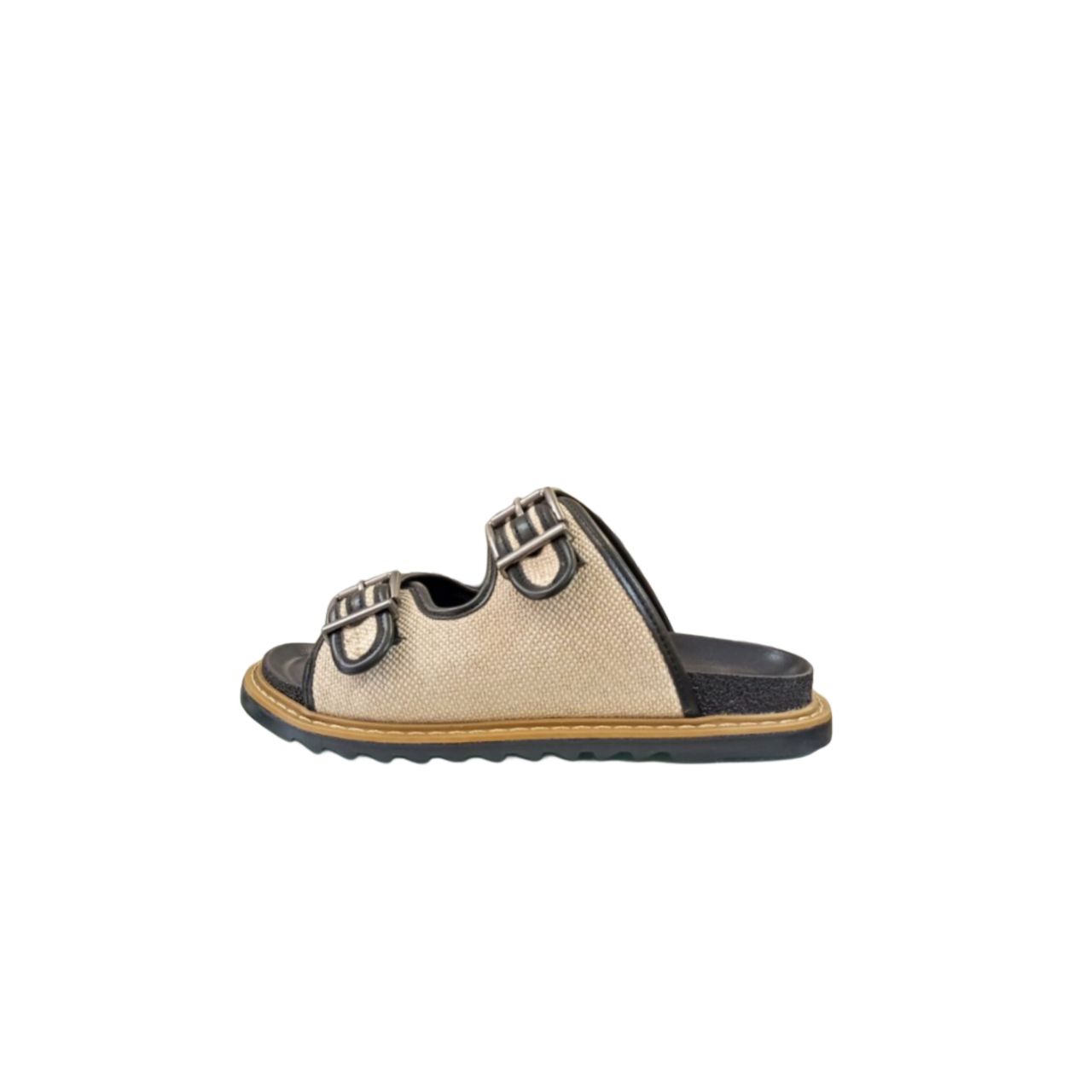Beige Slide Sandal