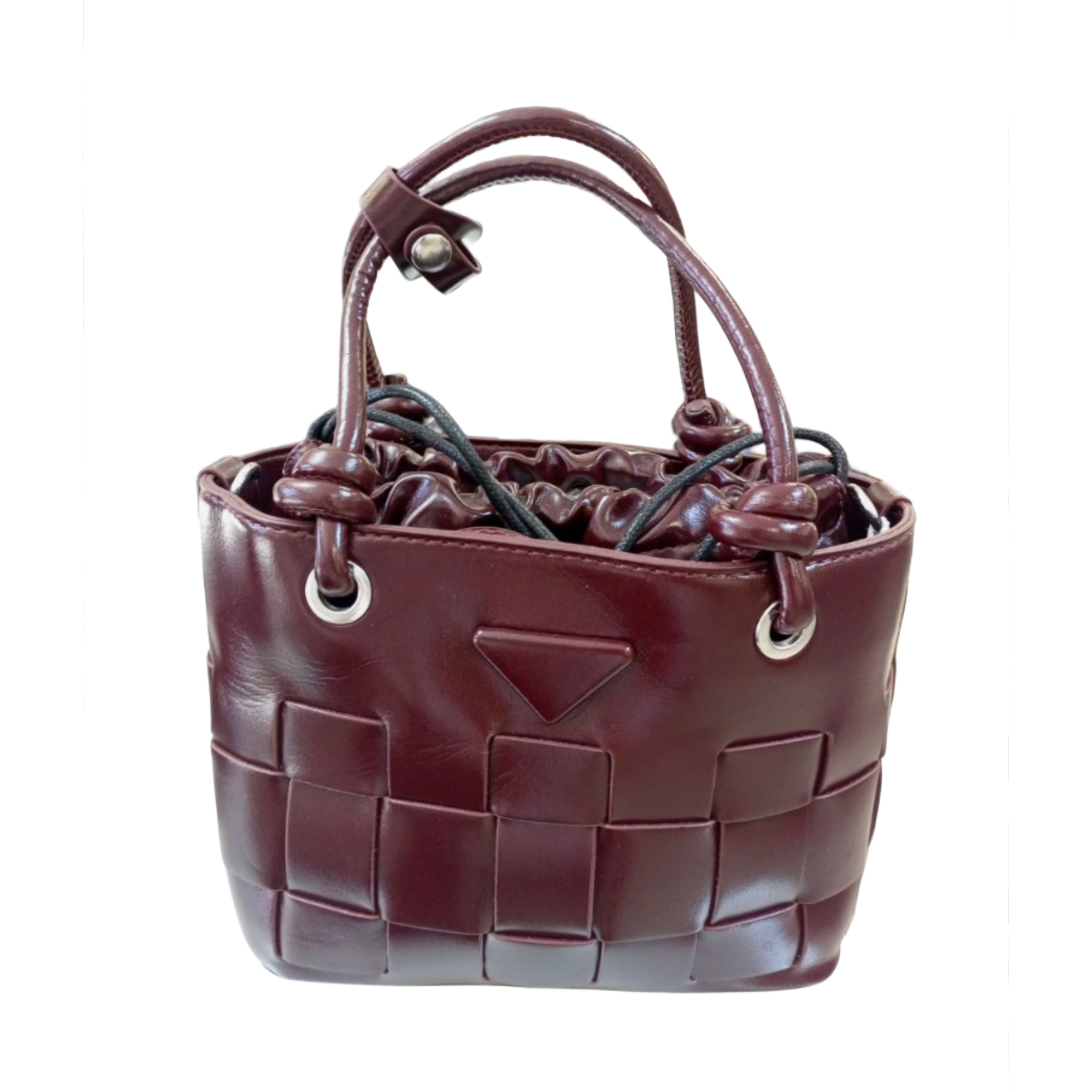 Woven Leather Handbag