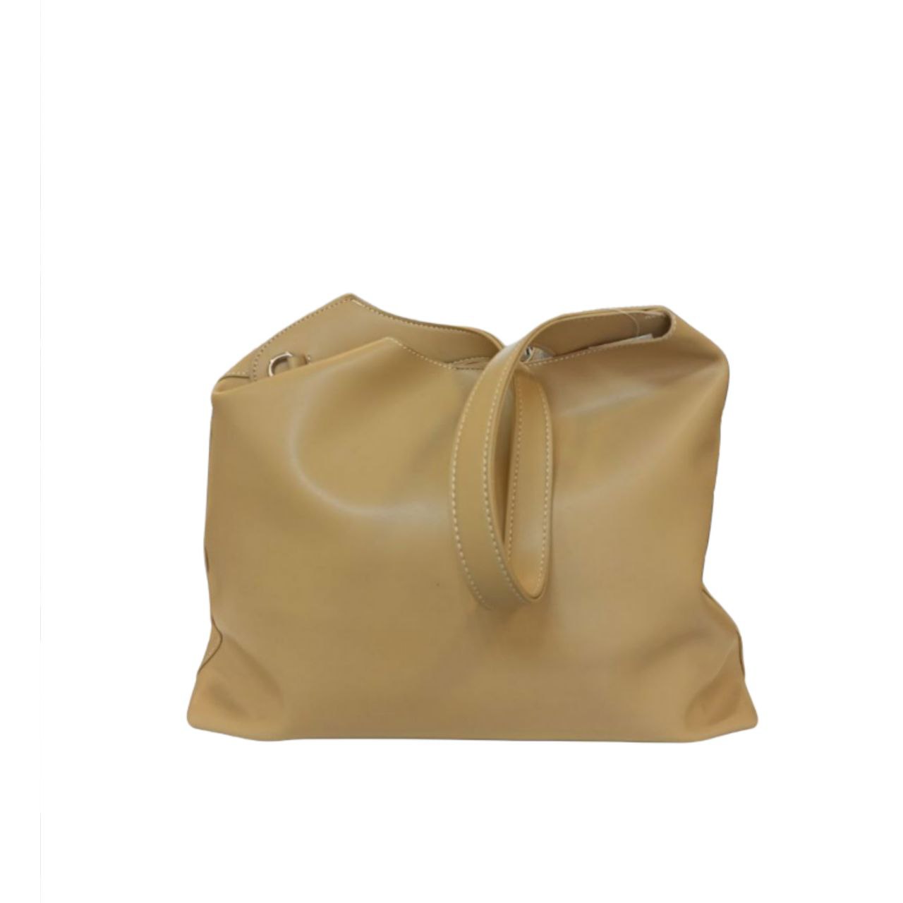 Beige Leather Handbag