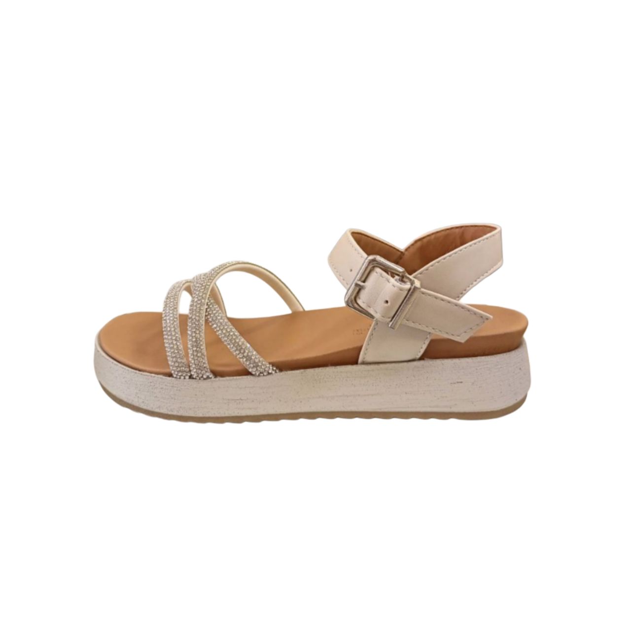 Beige Platform Sandal
