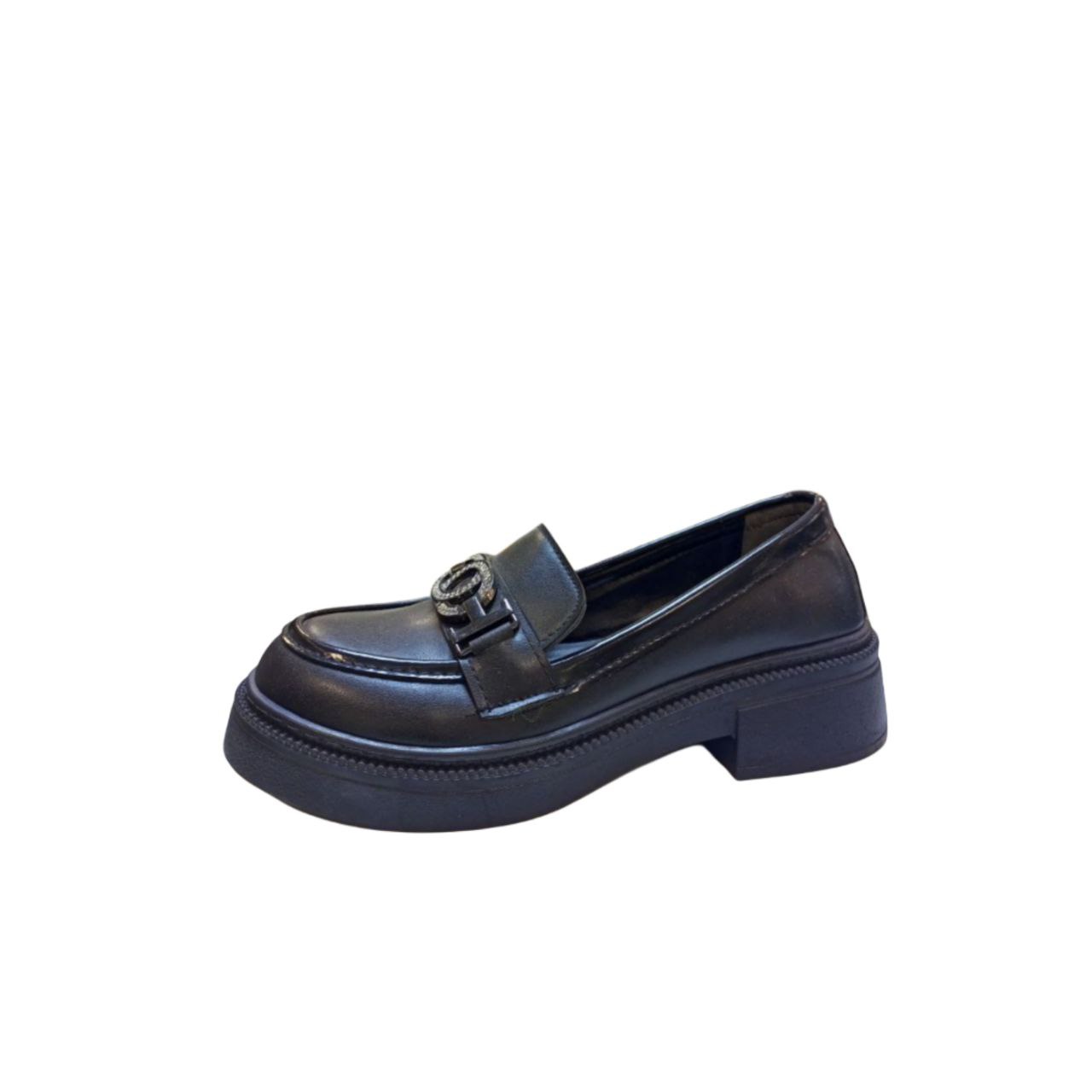 Black Leather Loafer