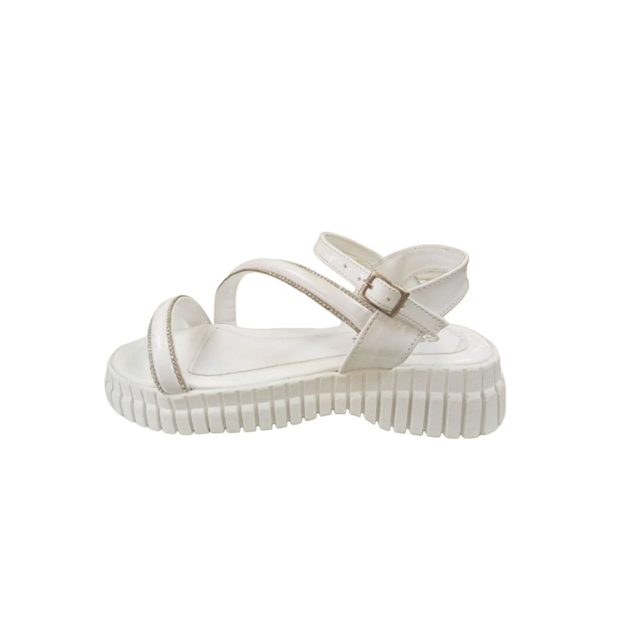 White Chunky Sole Sandal