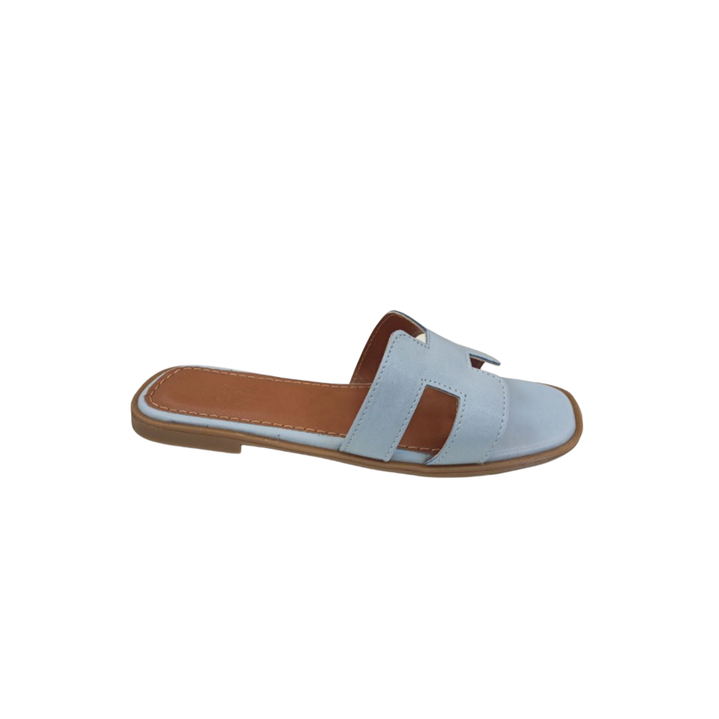 Light Blue Slip-On Sandal