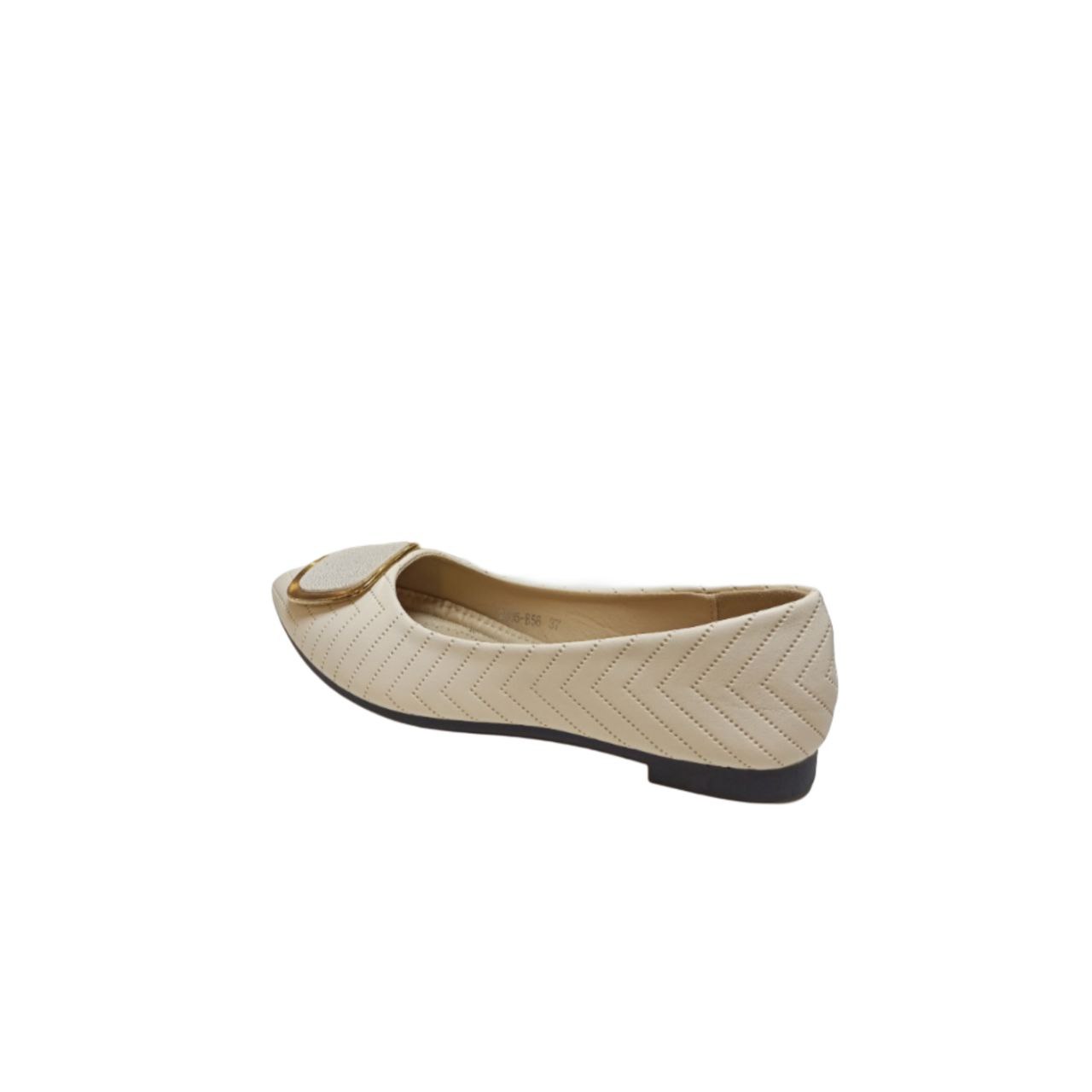 Women's Beige Flat Shoe