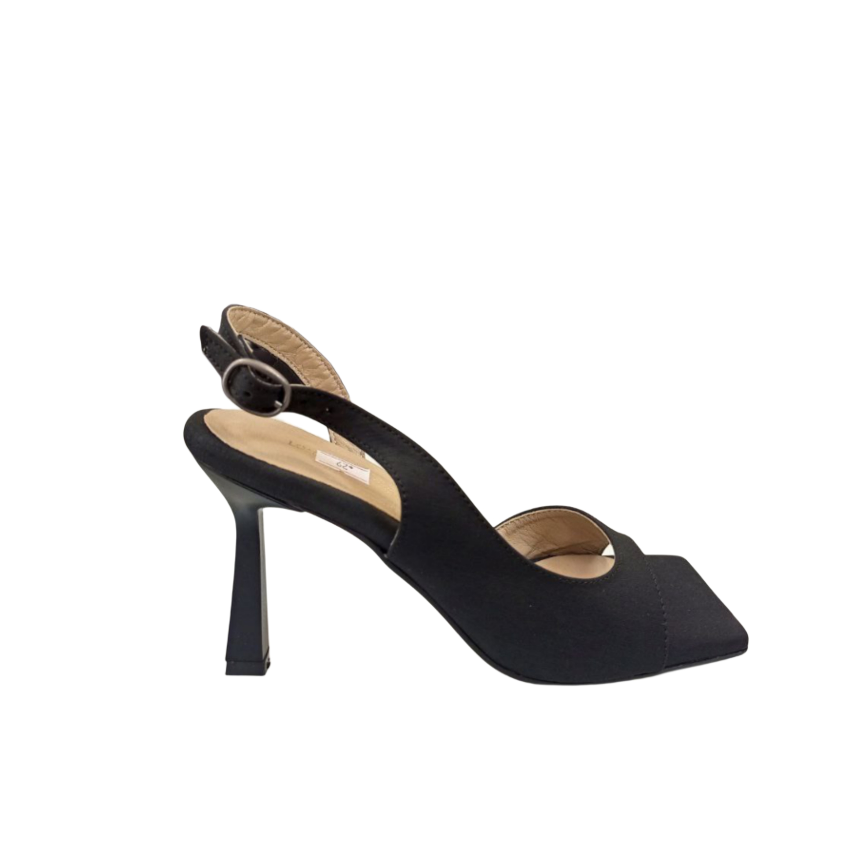 Black heeled sandal
