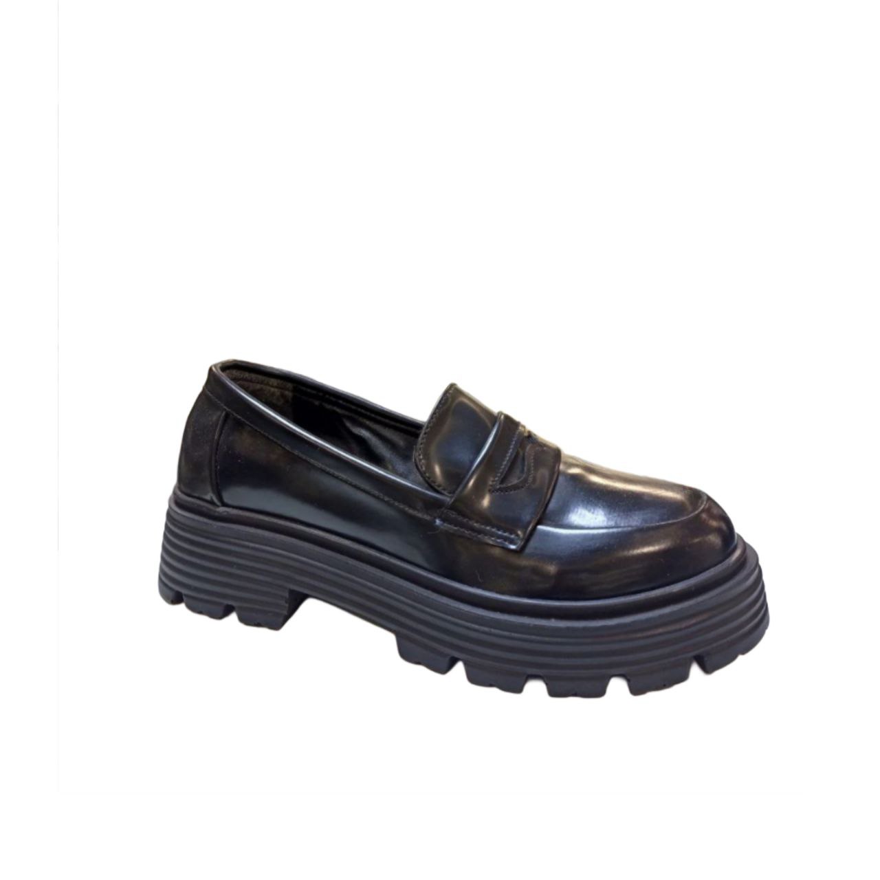 Black Chunky Loafer
