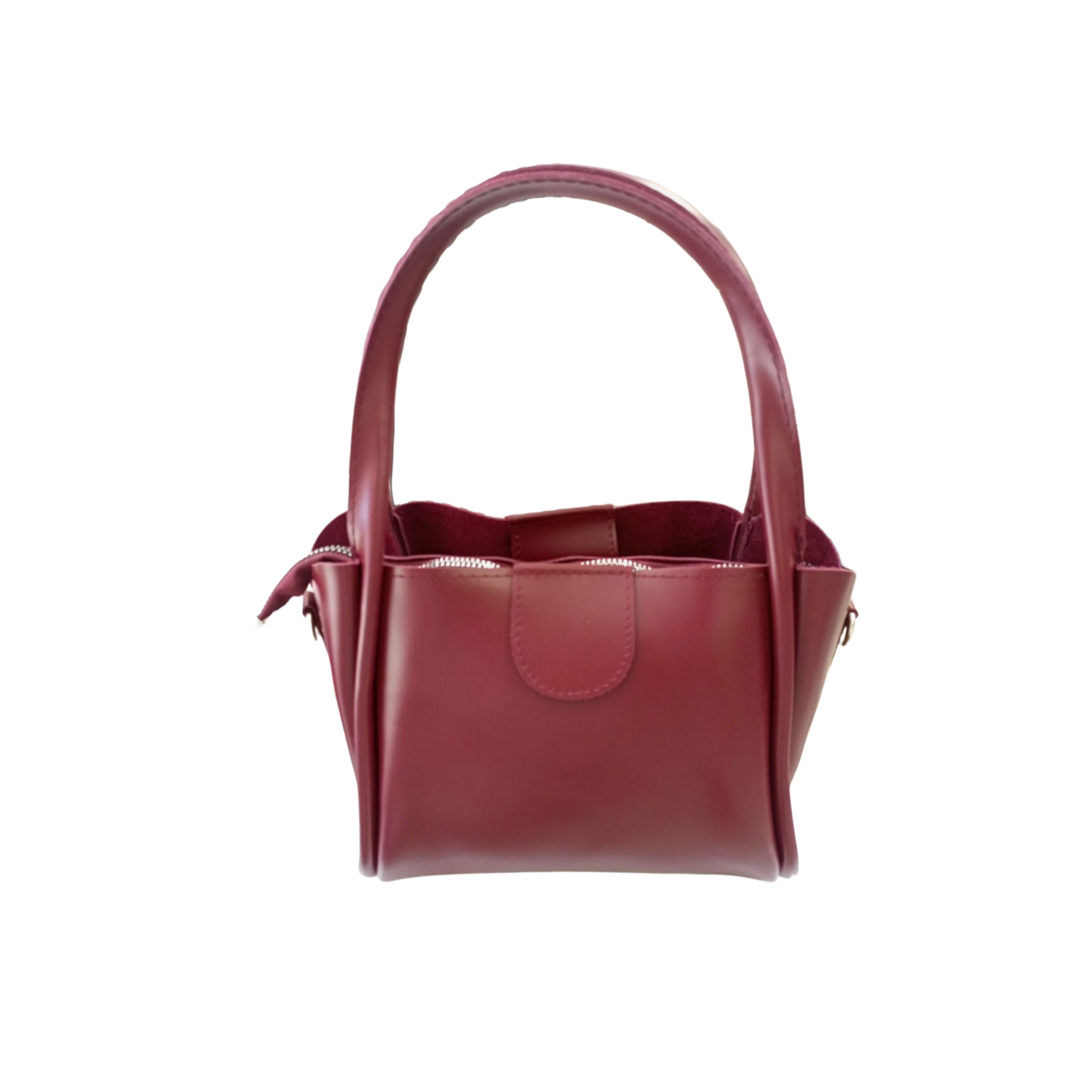 Burgundy Leather Handbag