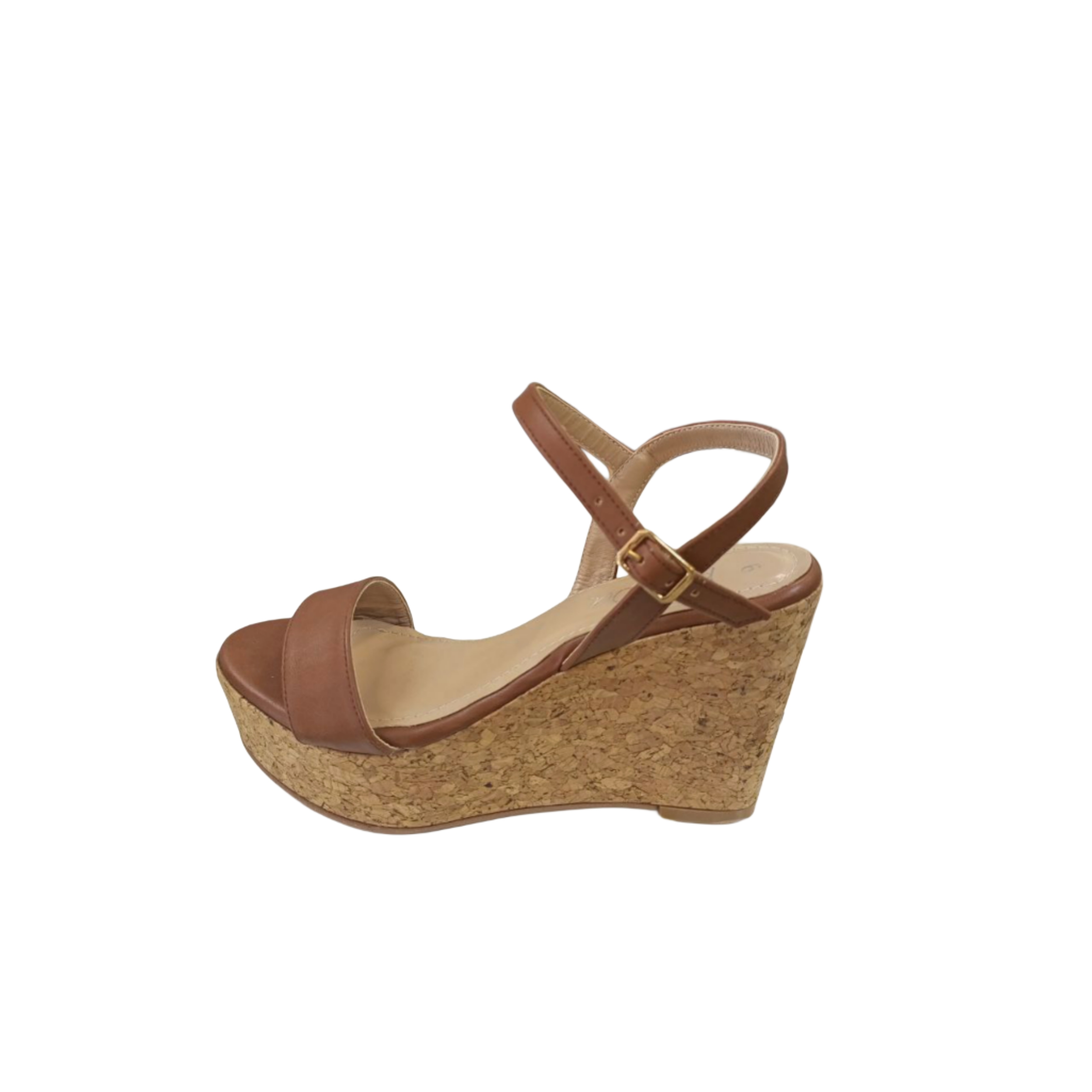 Brown wedge sandal