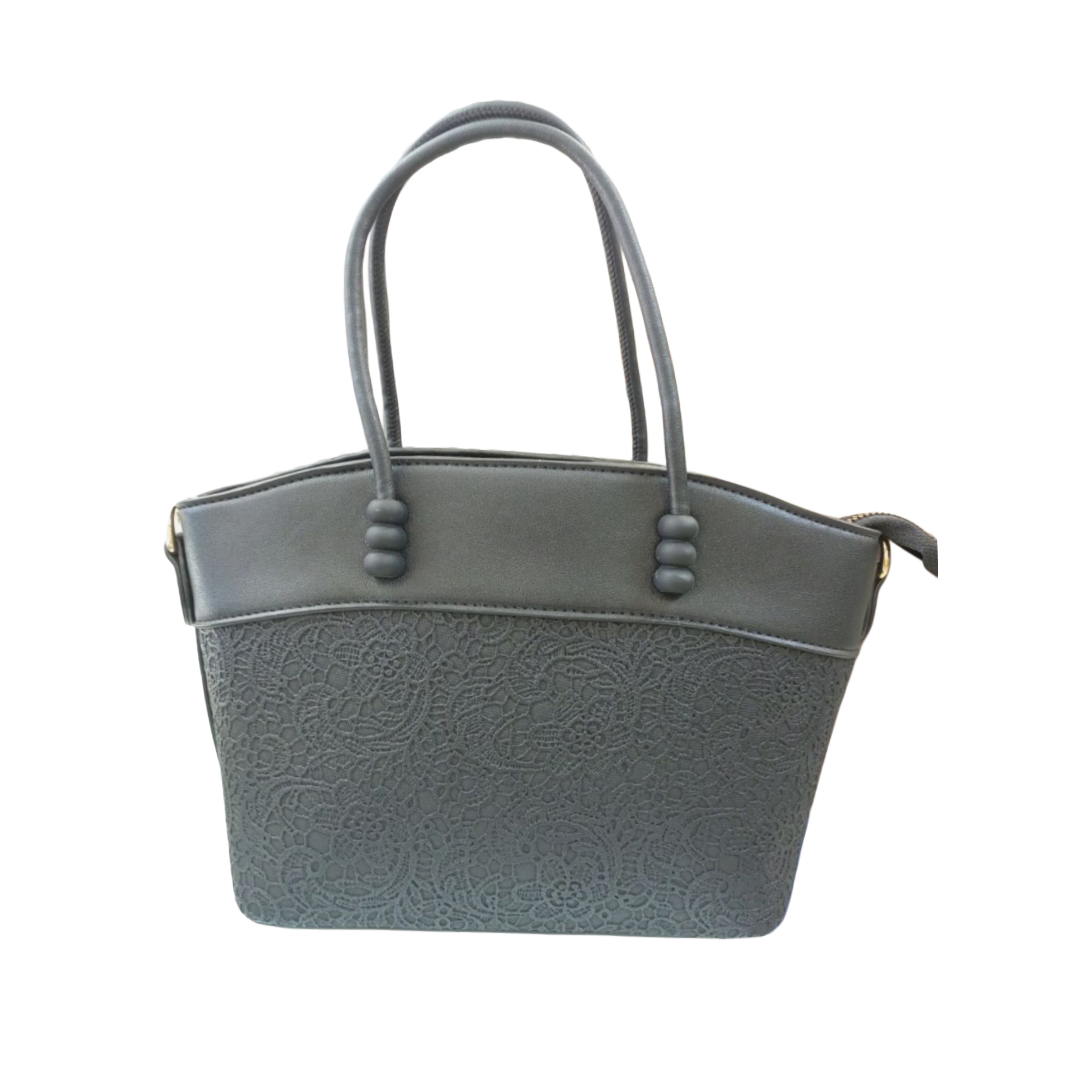 Elegant Gray Handbag