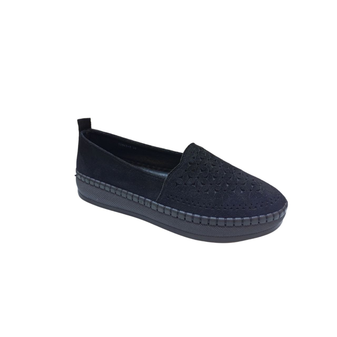 Black Casual Slip-On Shoe
