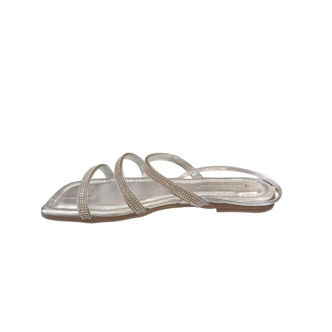 Silver Strappy Sandal