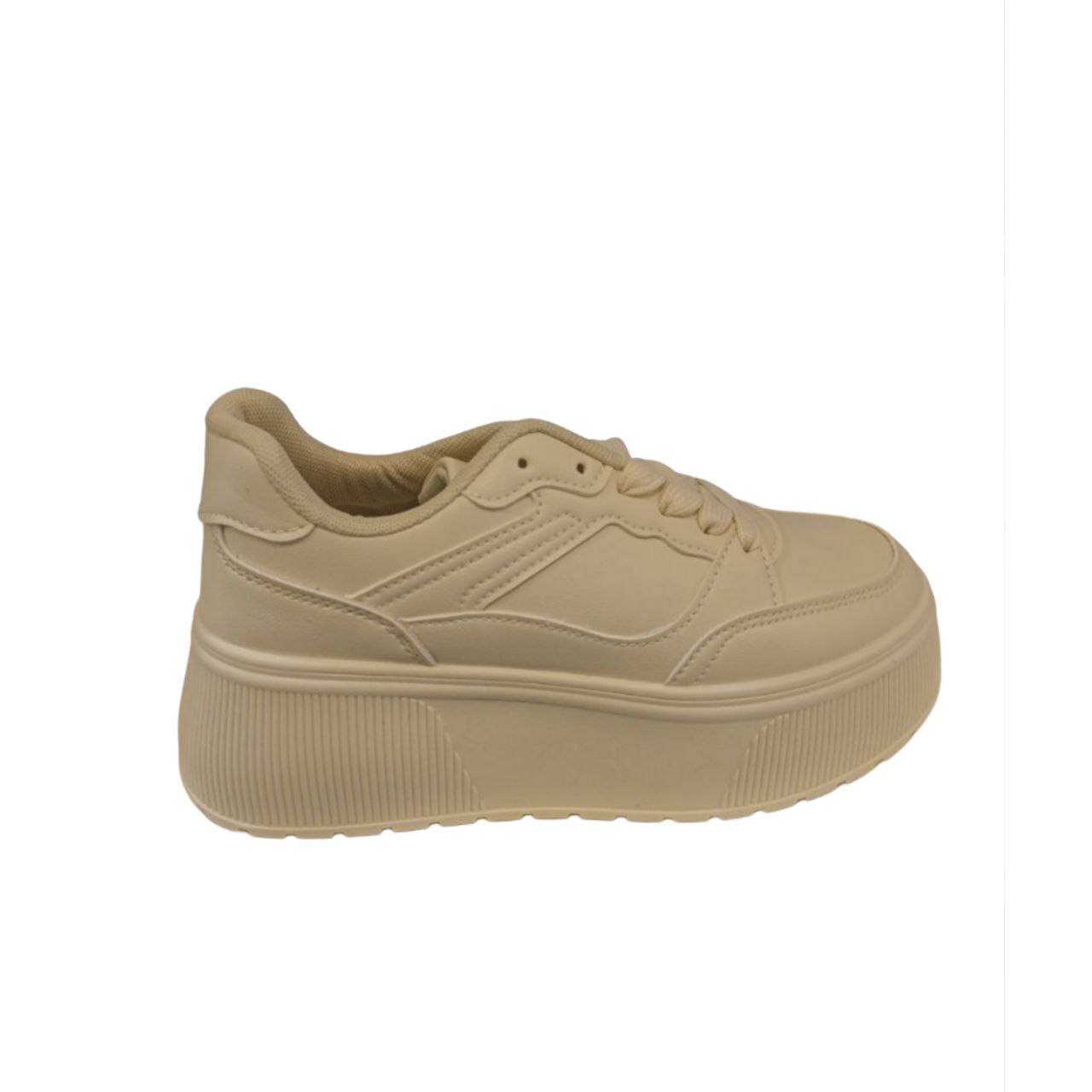 Beige Platform Sneaker