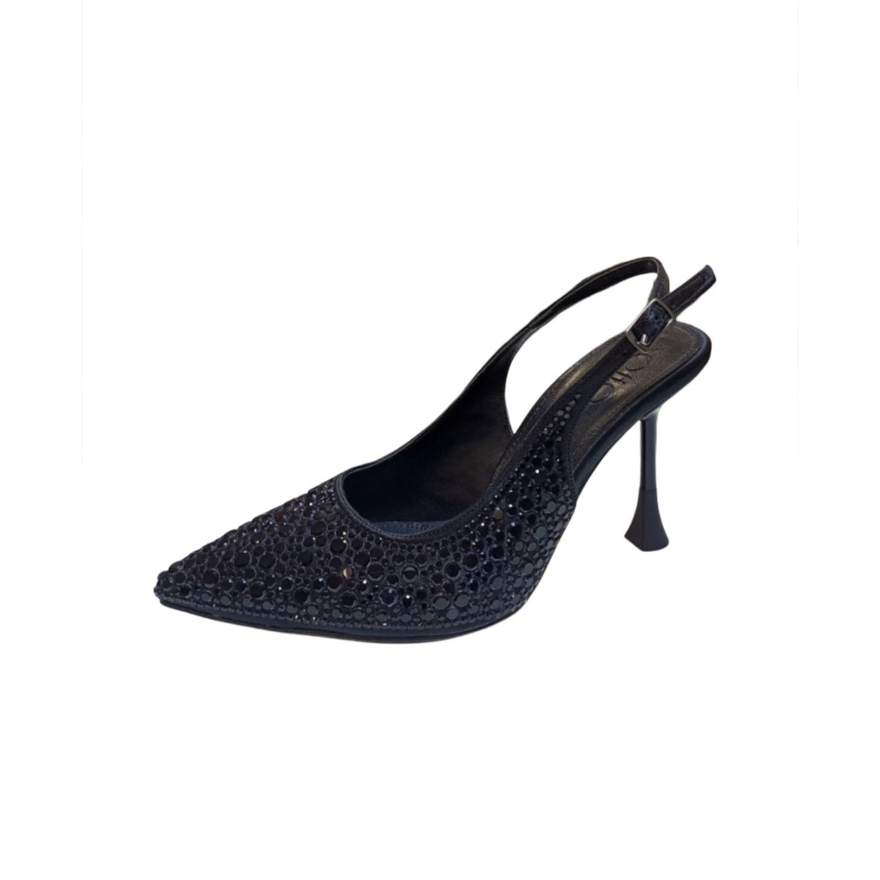 Black Slingback High Heel Shoe