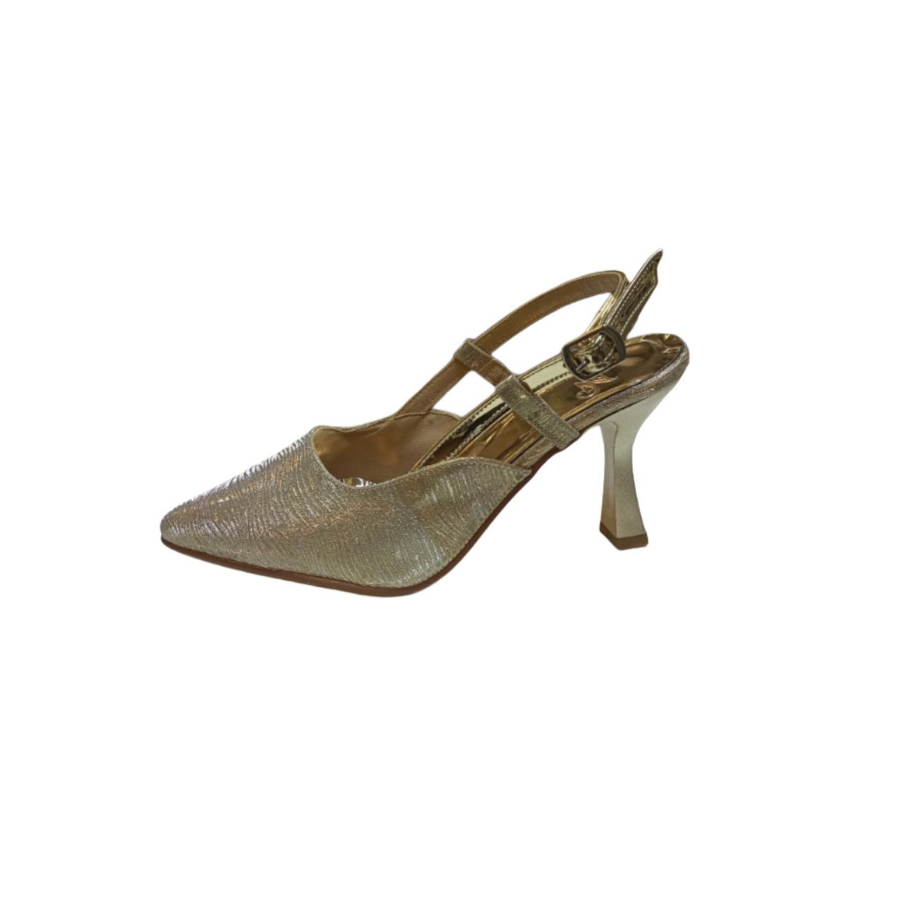 Gold Slingback High Heel