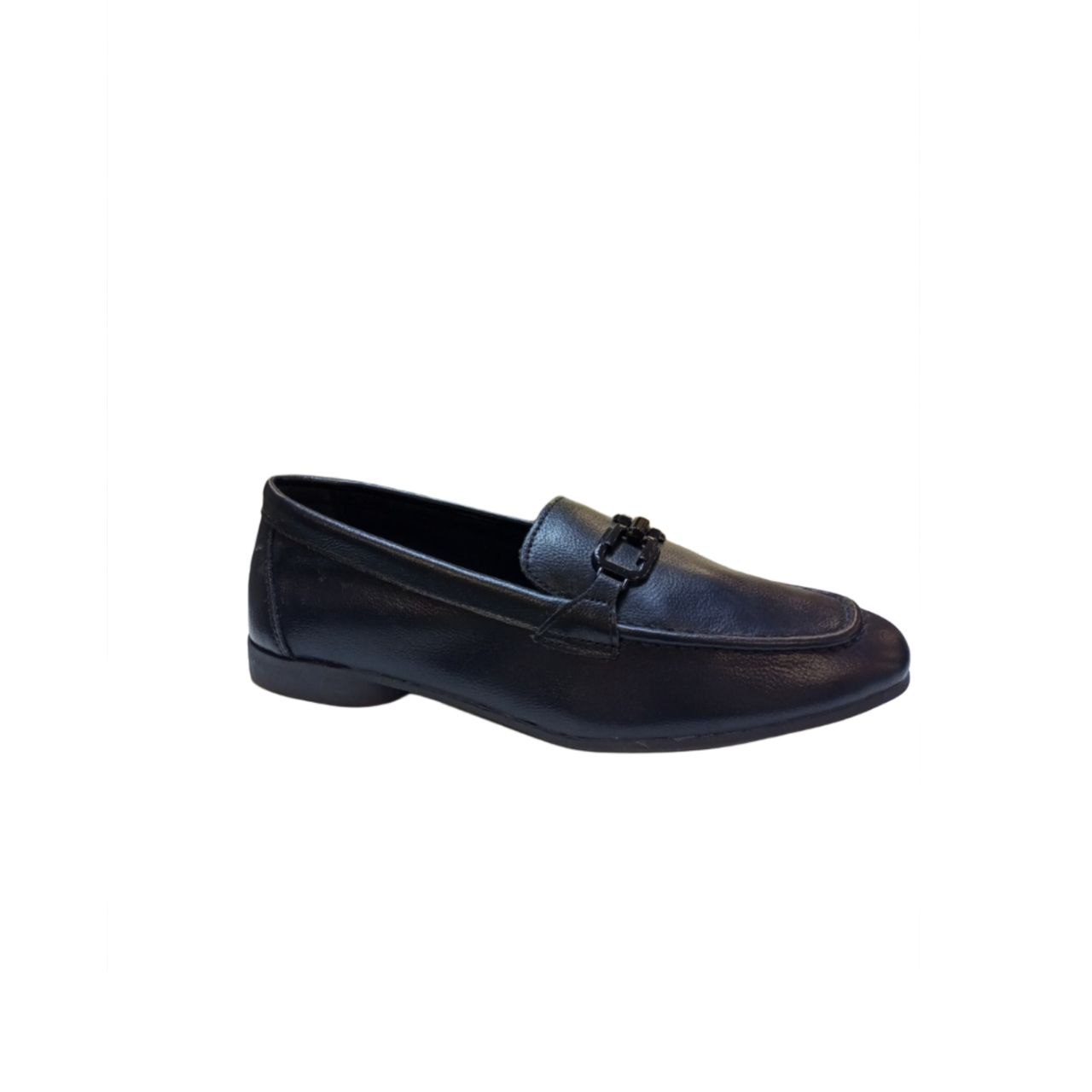 Men's Black Leather Loafer