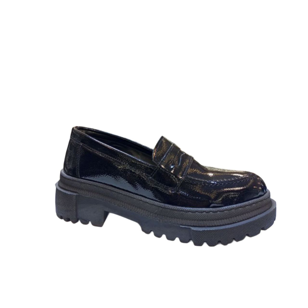 Black Patent Leather Loafer